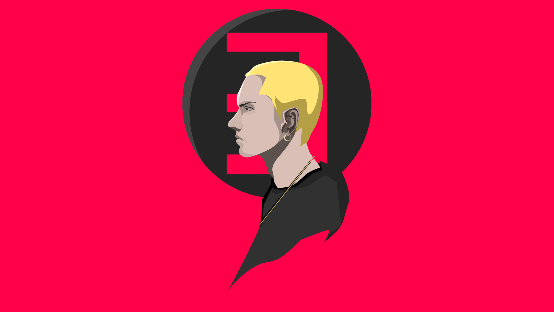 Eminem Red Minimal 4k Laptop Full HD 1080P HD 4k Wallpaper, Image, Background, Photo and Picture