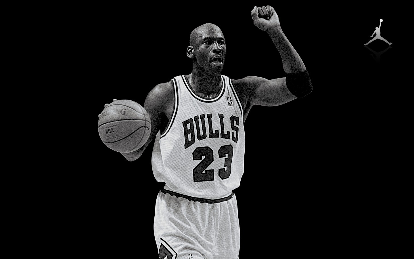 monochrome michael jordan basketball wallpaper