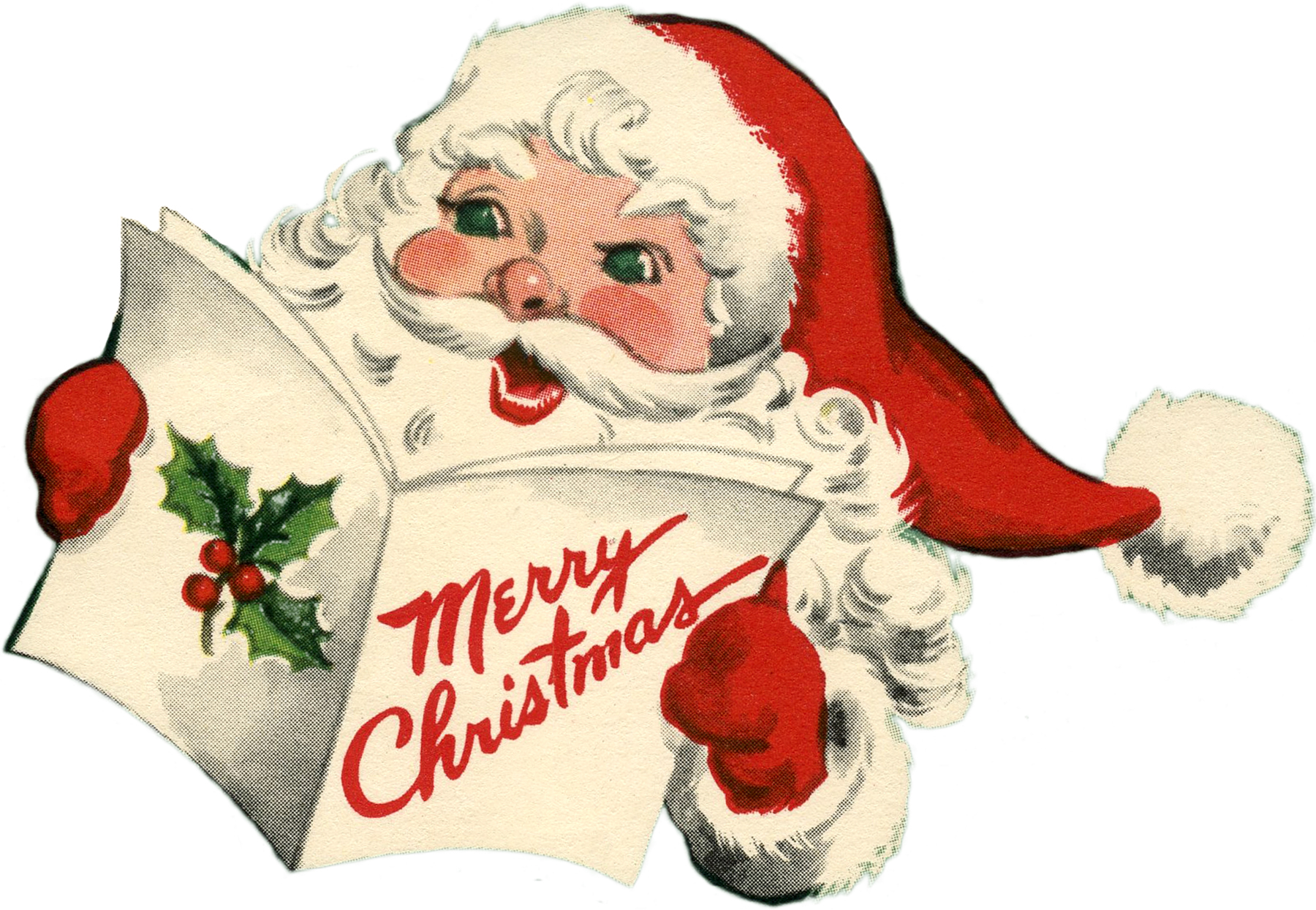 Free Vintage Santa Clipart!