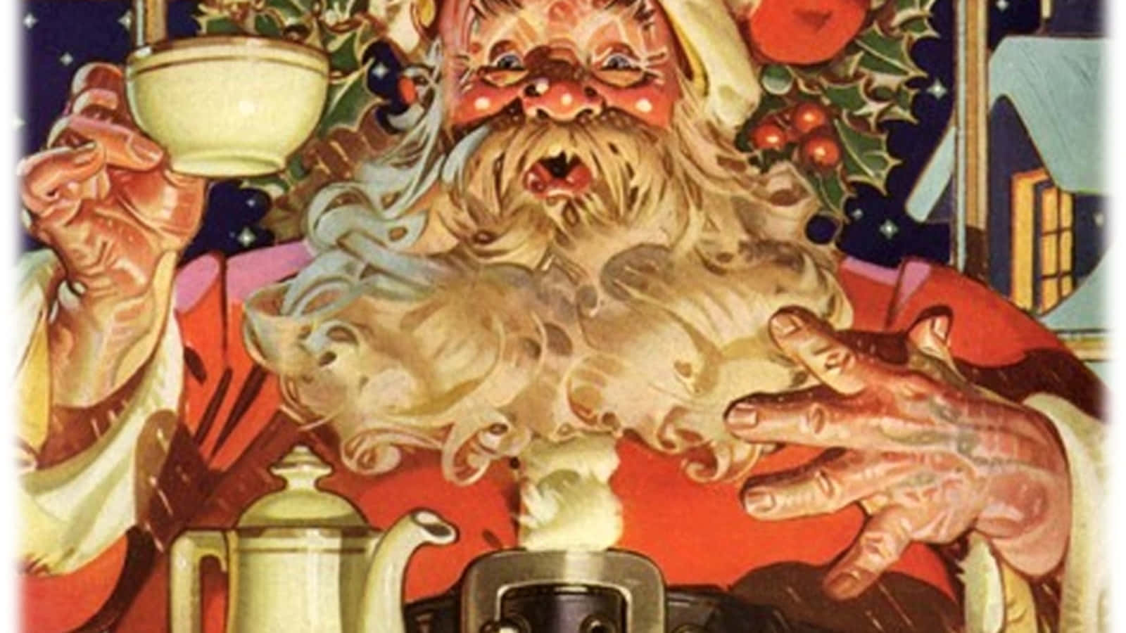 Vintage Christmas Desktop Wallpaper