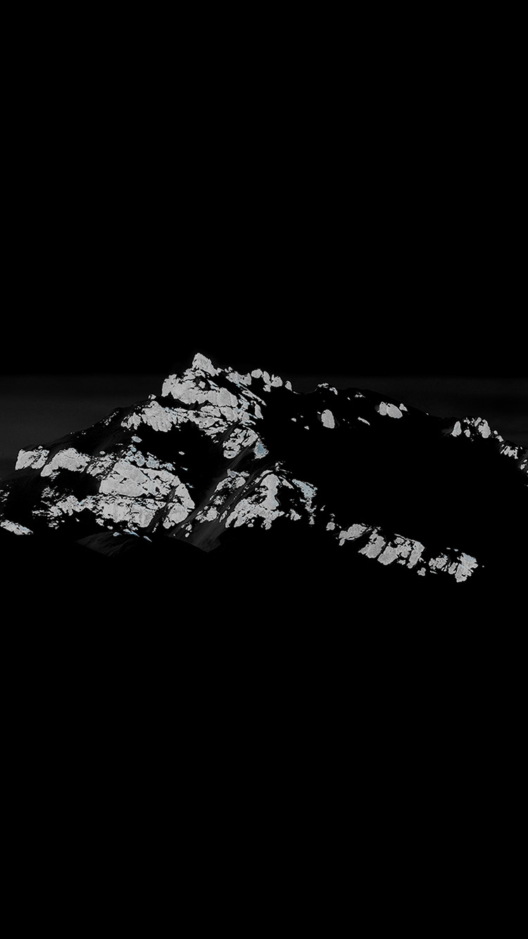Art Minimal Simple Mountain Dark