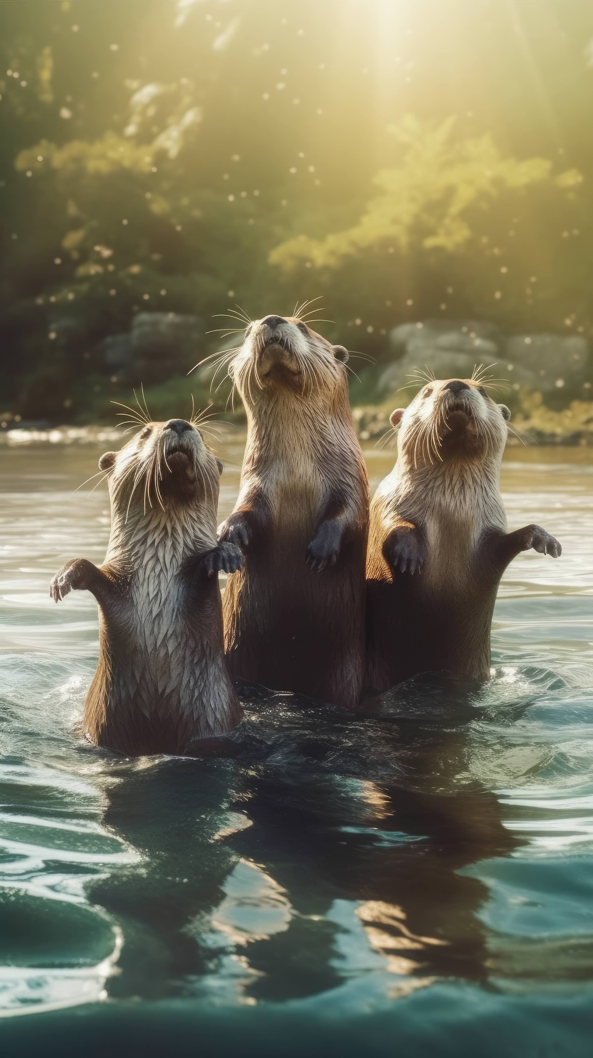 Free AI art image of sea lions