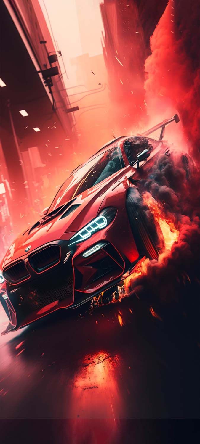 BMW Street Race IPhone Wallpaper HD