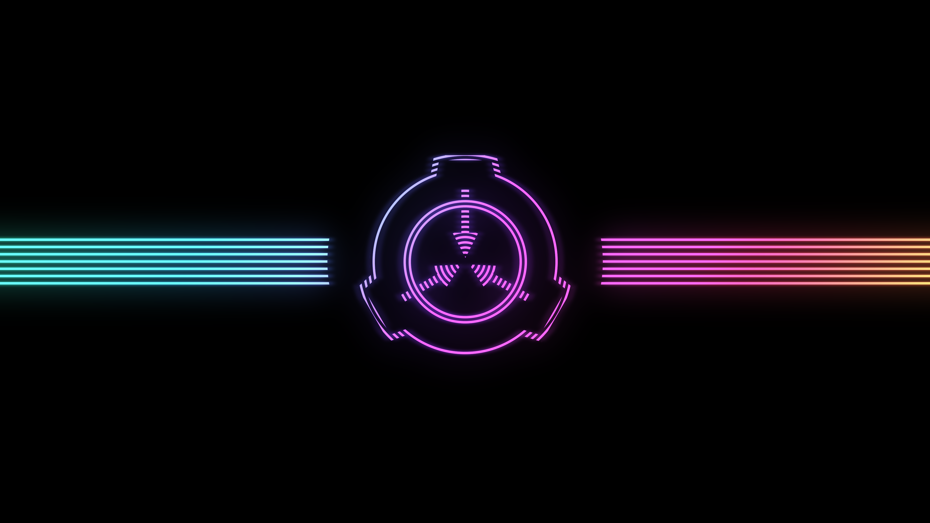 Neon Lines SCP Foundation Wallpaper [3840 x 2160]