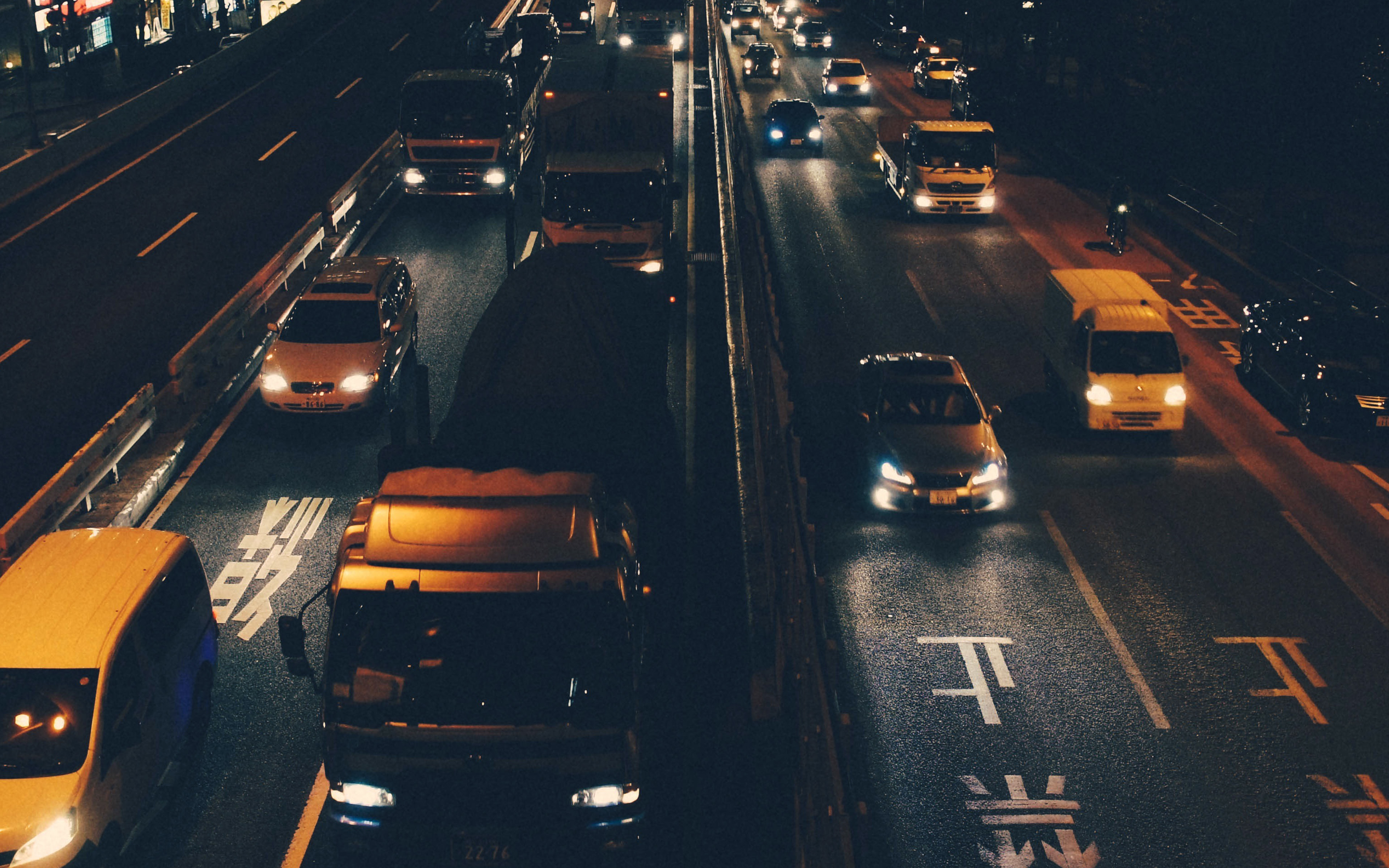 Street Car Japan Night Wallpaper