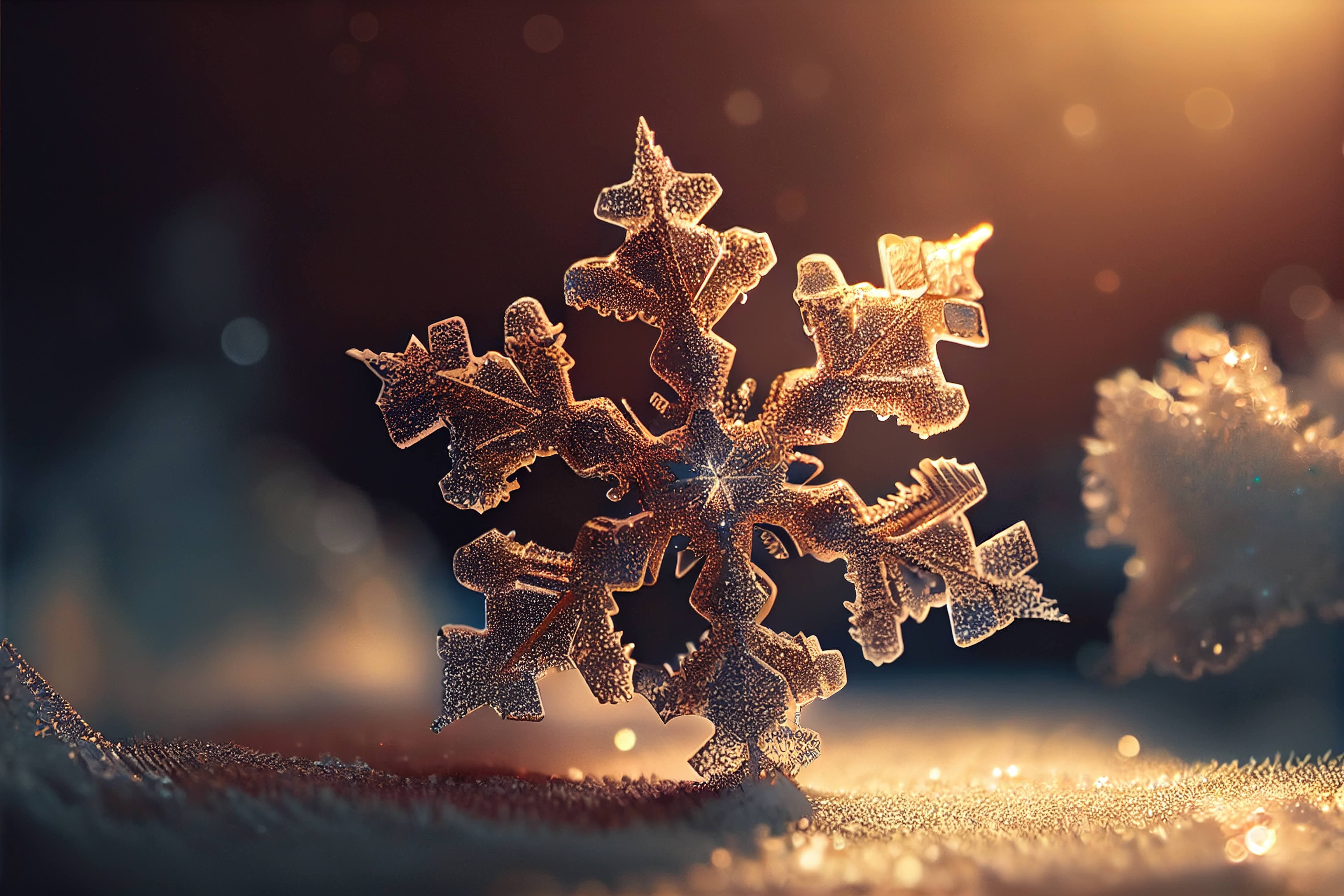 Snowflakes background holidays wallpaper