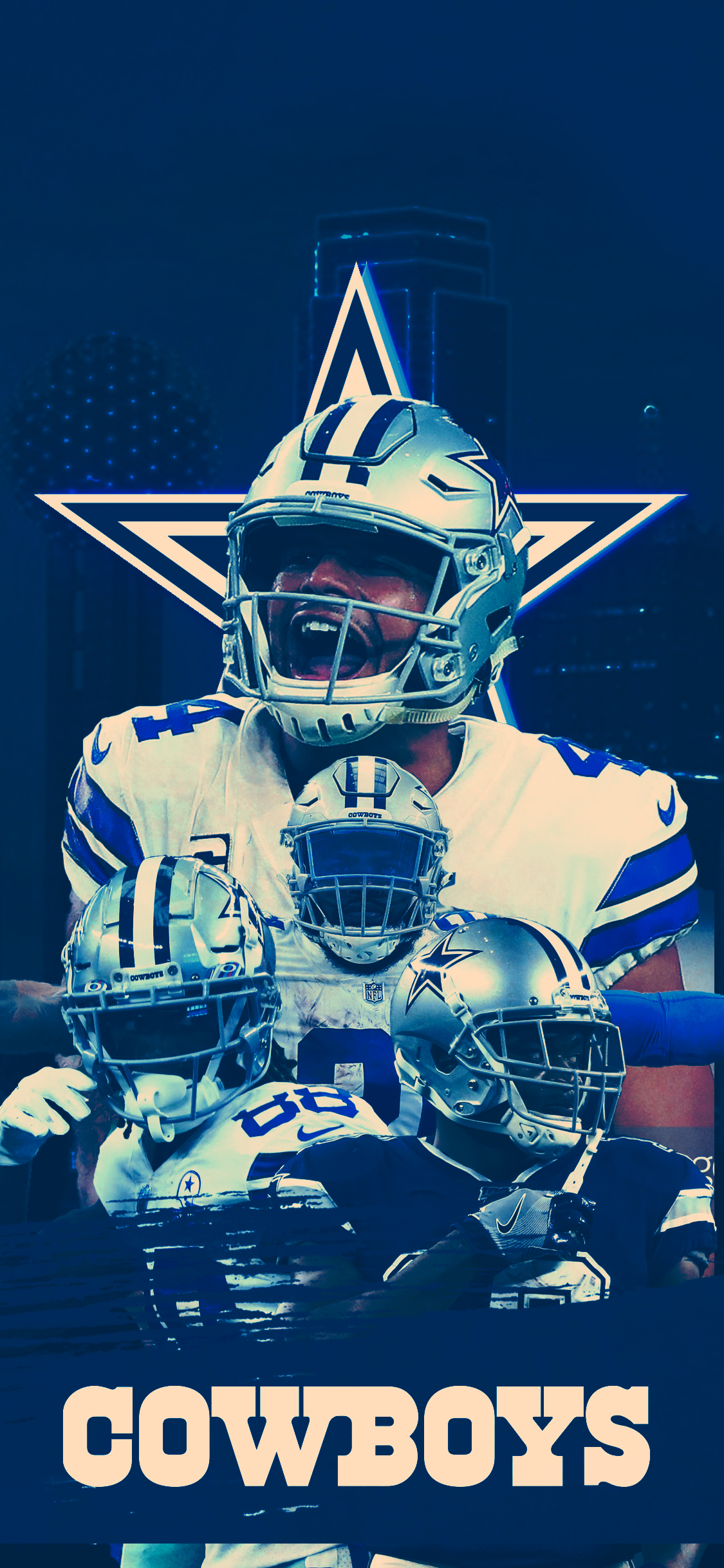 I've embarked on a graphic design challenge to make a phone wallpaper for every team with a first round selection! (this is the design for day ten) Next up, the cowboys!