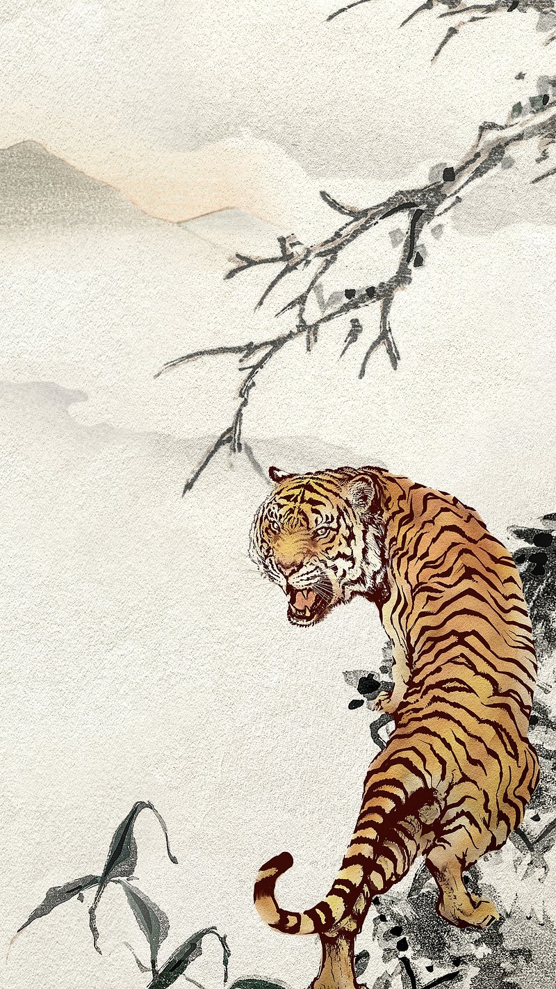 Japanese Tiger Image. Free Photo
