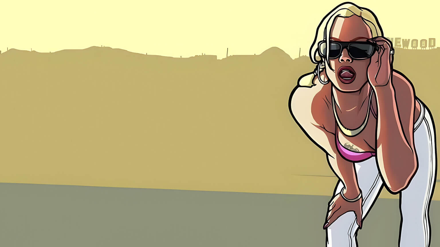 GTA San Andreas Girl Beige Desktop Wallpaper Wallpaper 4k