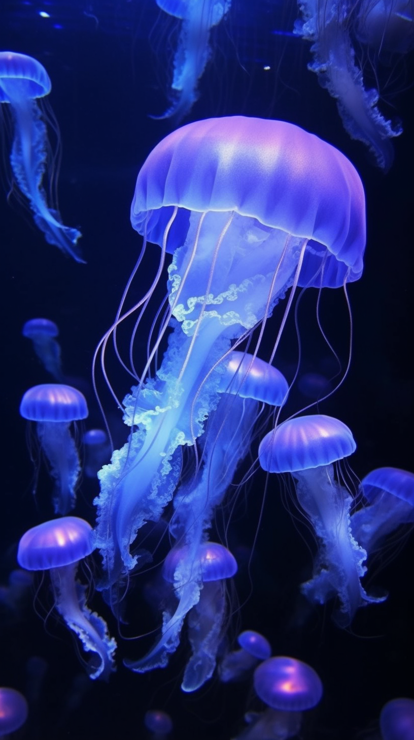 iPhone Jellyfish Wallpaper. Jellyfish picture, Bioluminescent jellyfish, Colorful jellyfish