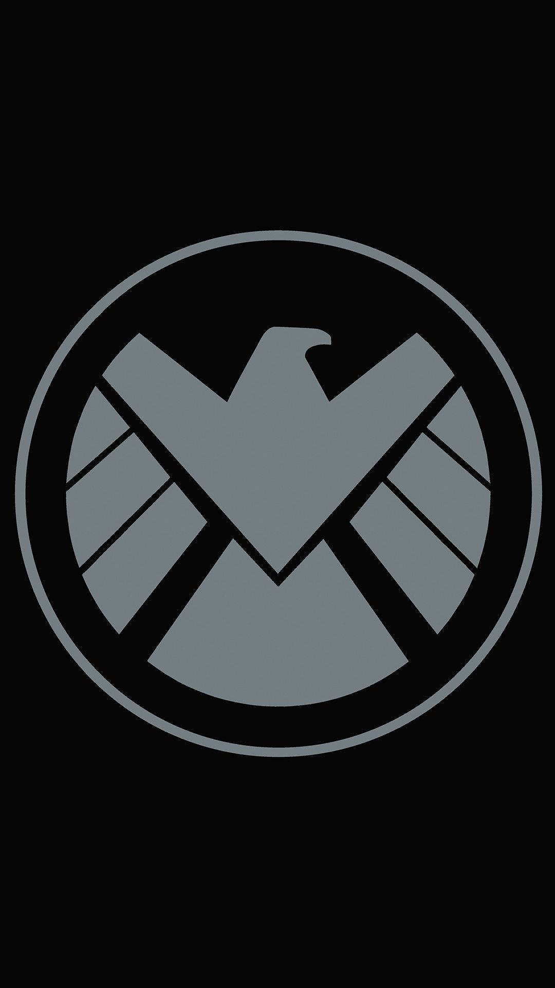 Download Avengers Shield Logo Marvel Phone Wallpaper