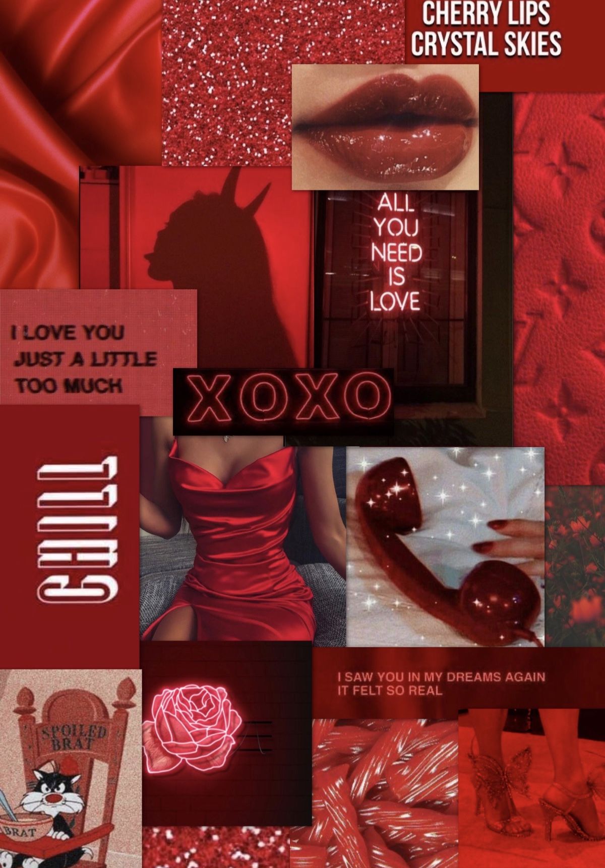 cherry red wallpaper. Red and black wallpaper, Artsy background, Rose gold wallpaper