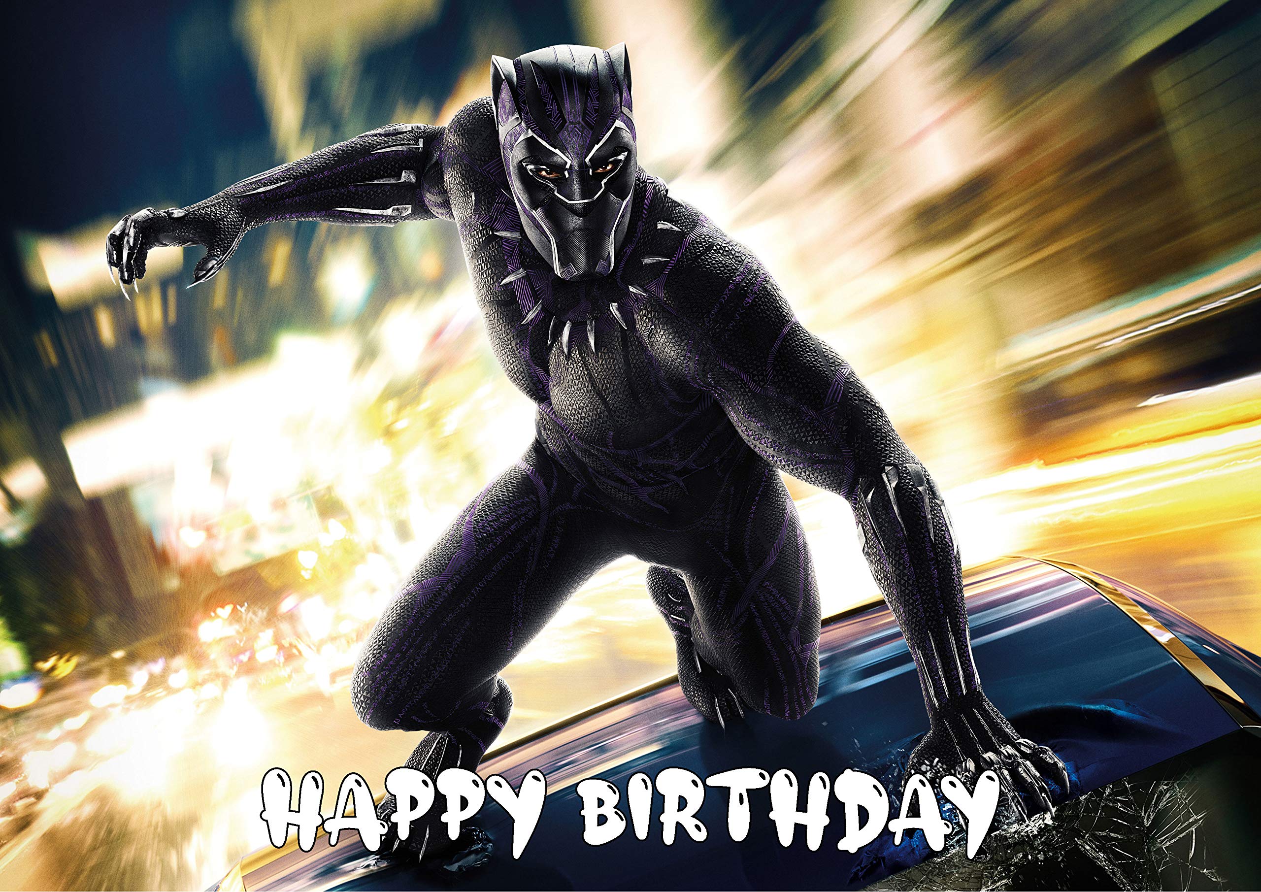 8.3 x 11.7 Inch Edible Square Cake Toppers