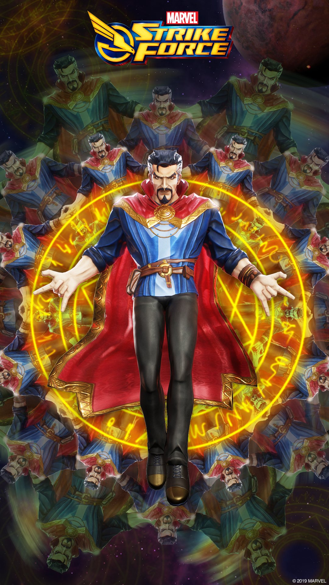MARVEL Strike Force Supreme Wallpaper For Your Phone! First Appearance Of Doctor Strange: 56 Years Ago Today 4 9 1963 In Strange Tales Issue 110. #TodayInMarvelHistory #MarvelStrikeForce