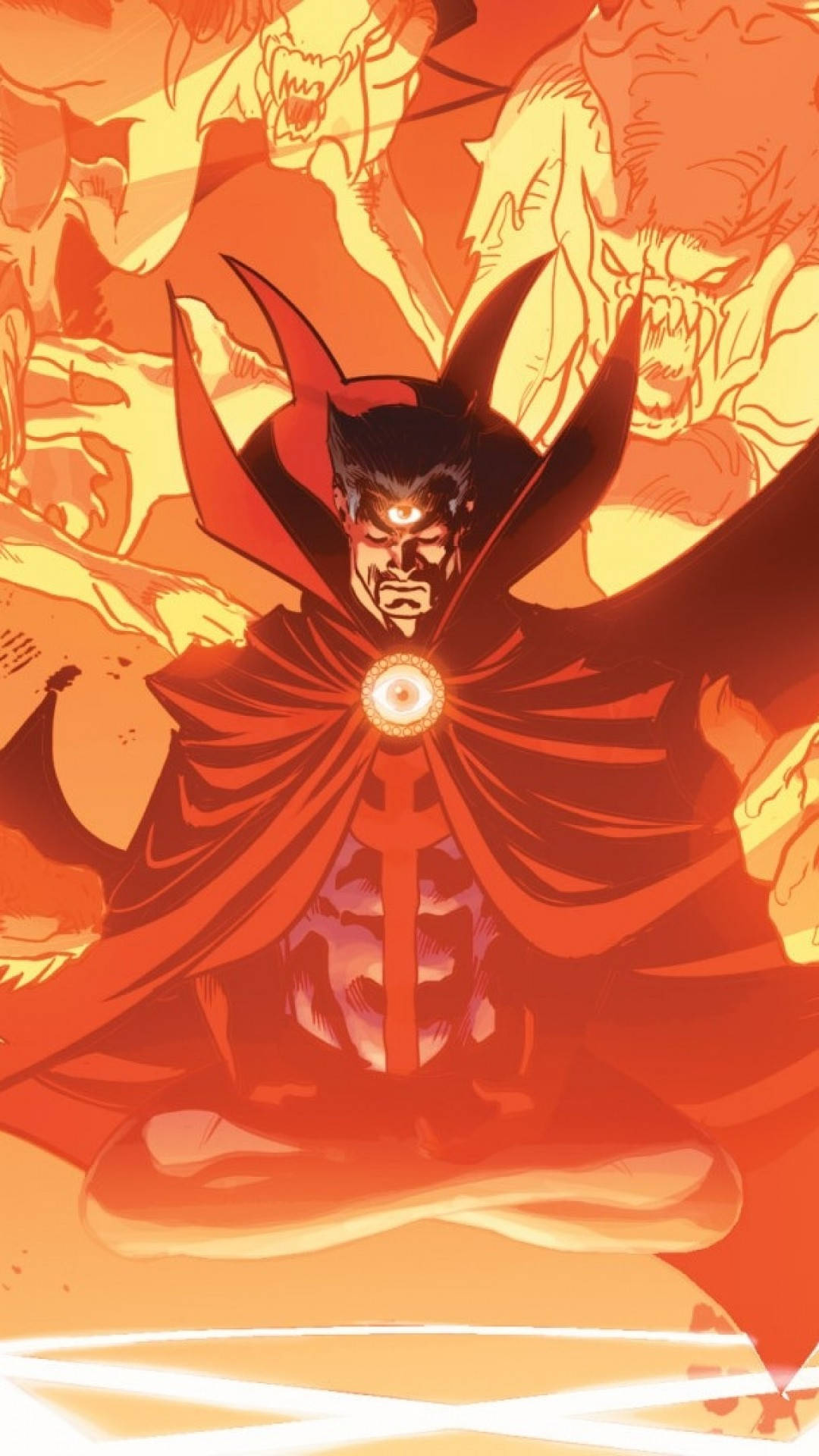 Download Glowing Strange Supreme IPhone Wallpaper