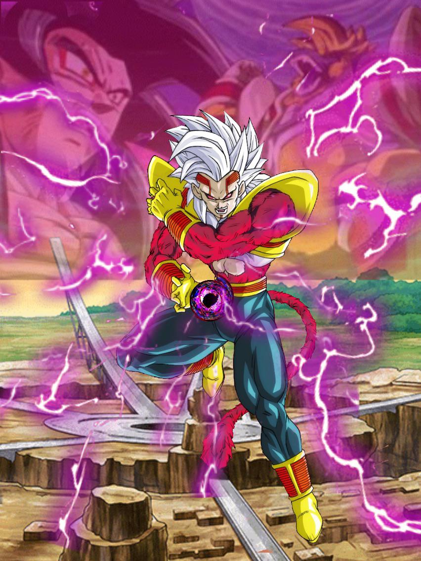 Tuffle Ingenuity and Saiyan Rage Super Baby 3 (Super Saiyan 4)