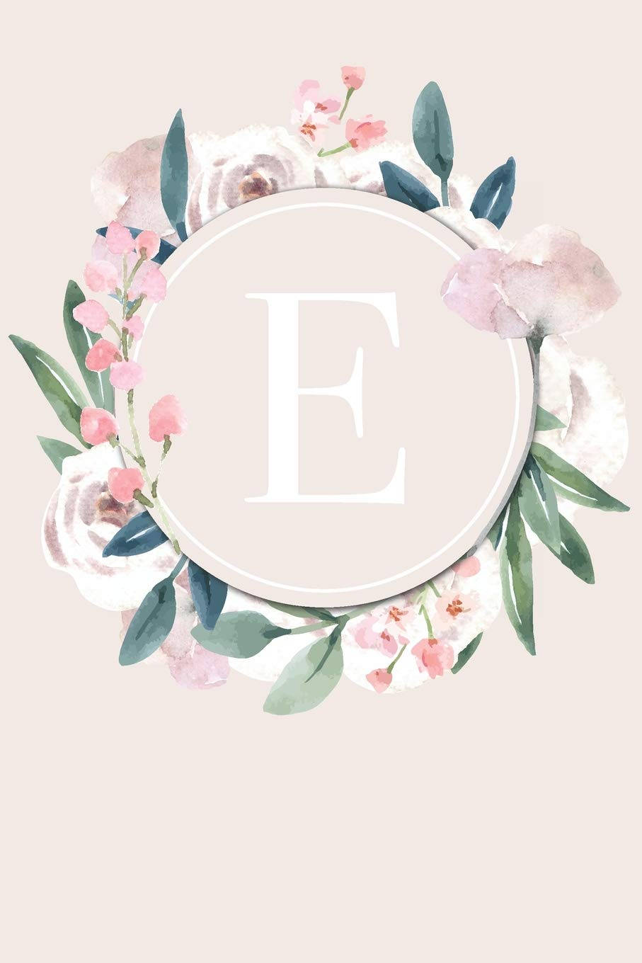 Download Letter E Floral Aesthetic Wallpaper