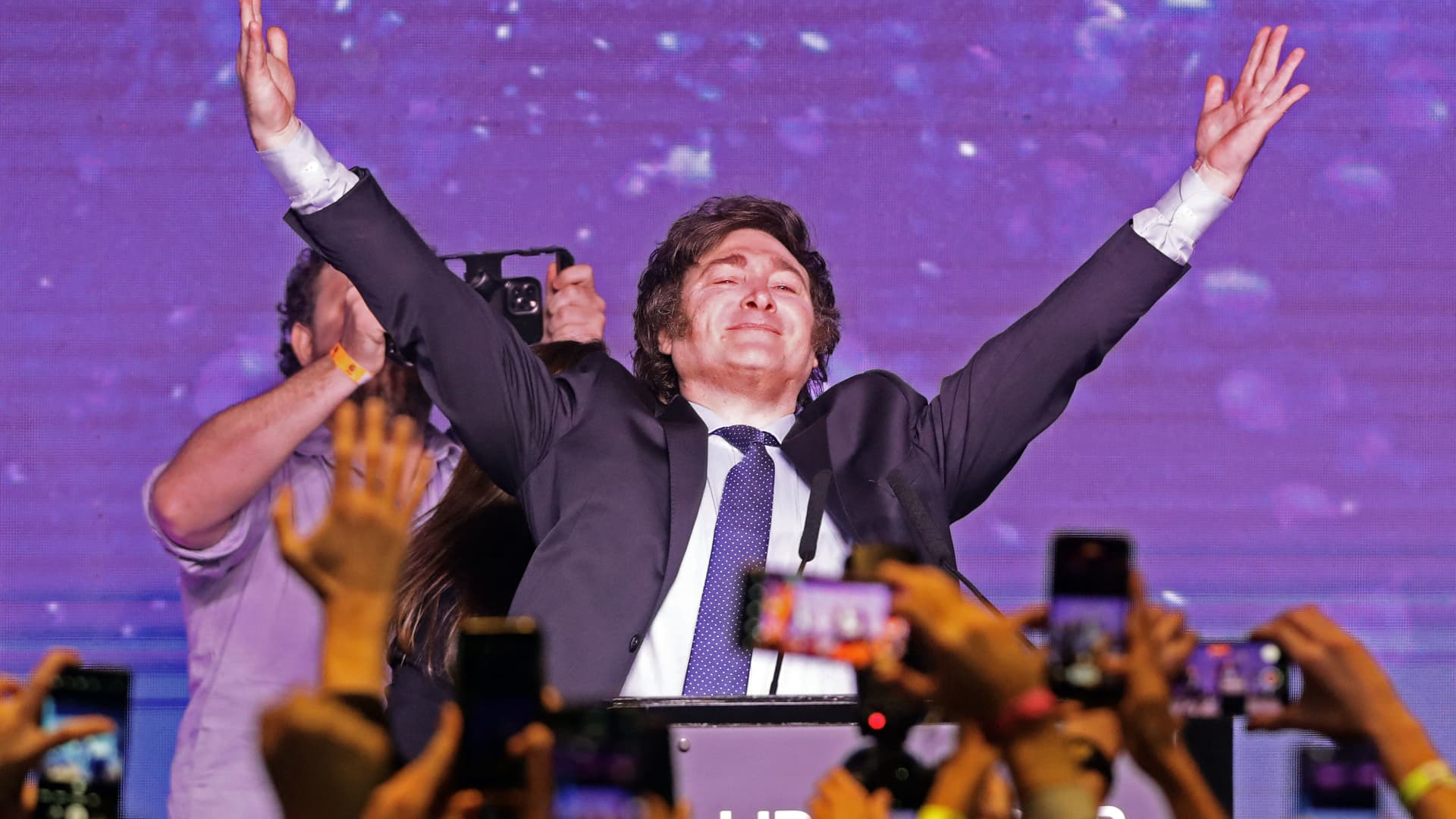 Argentina Markets Slide After Far Right Libertarian Javier Milei's Win In Primary Vote