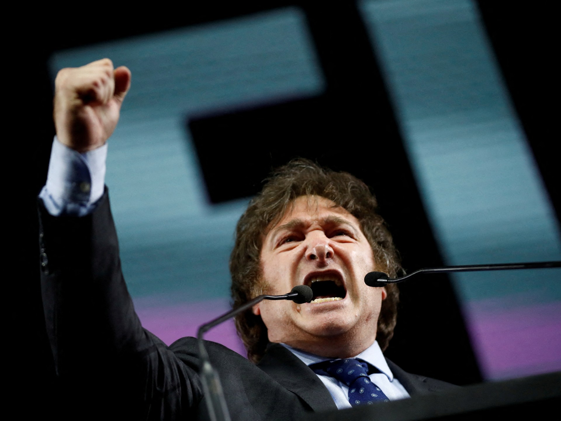 Argentina's populist candidate Javier Milei holds economic talk with IMF