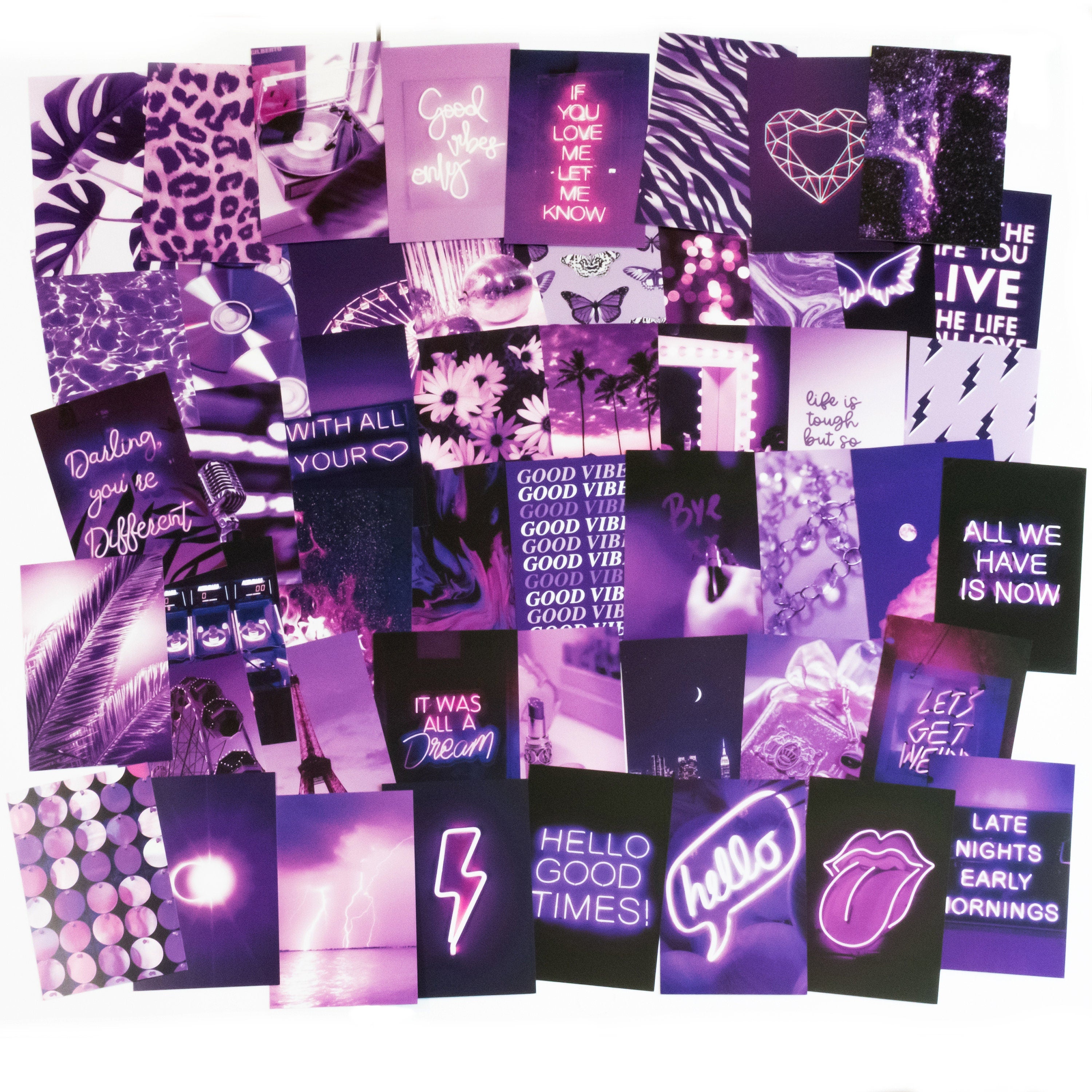 Purple Wall Collage Set
