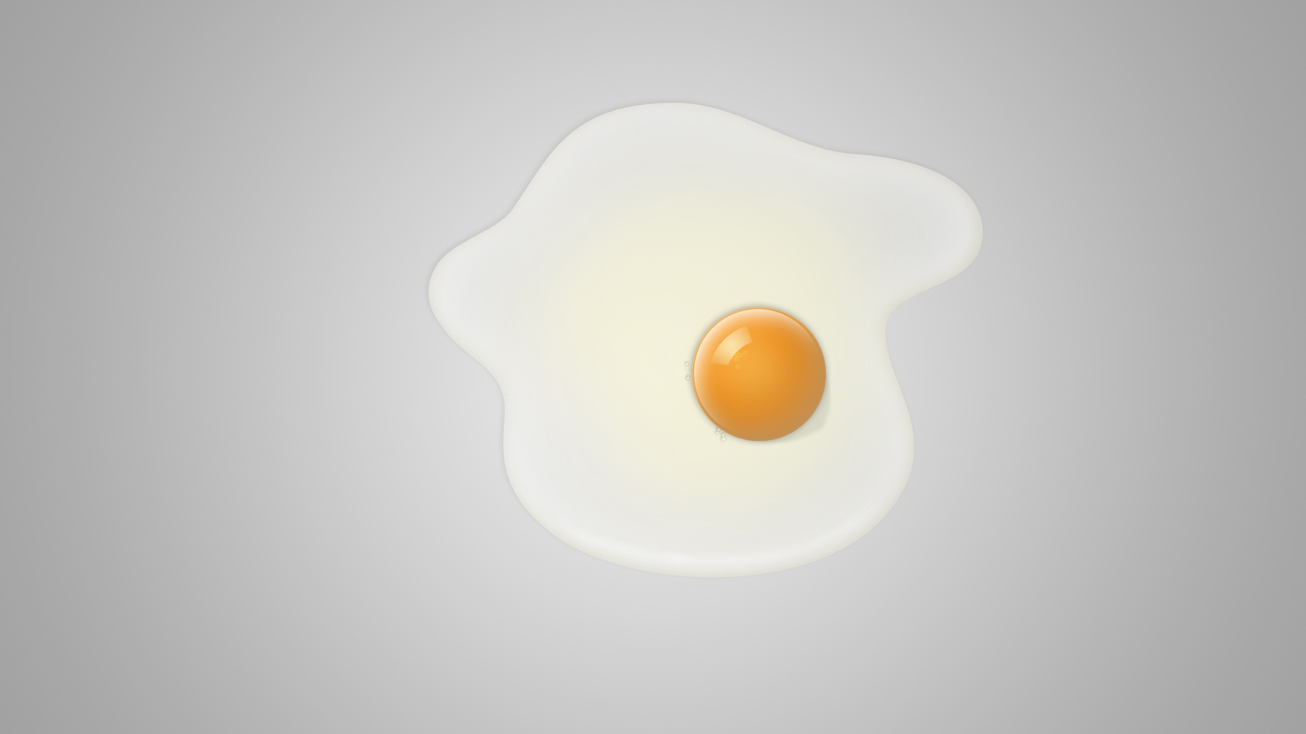 Minimal fried egg 2560x1440 HDTV Wallpaper