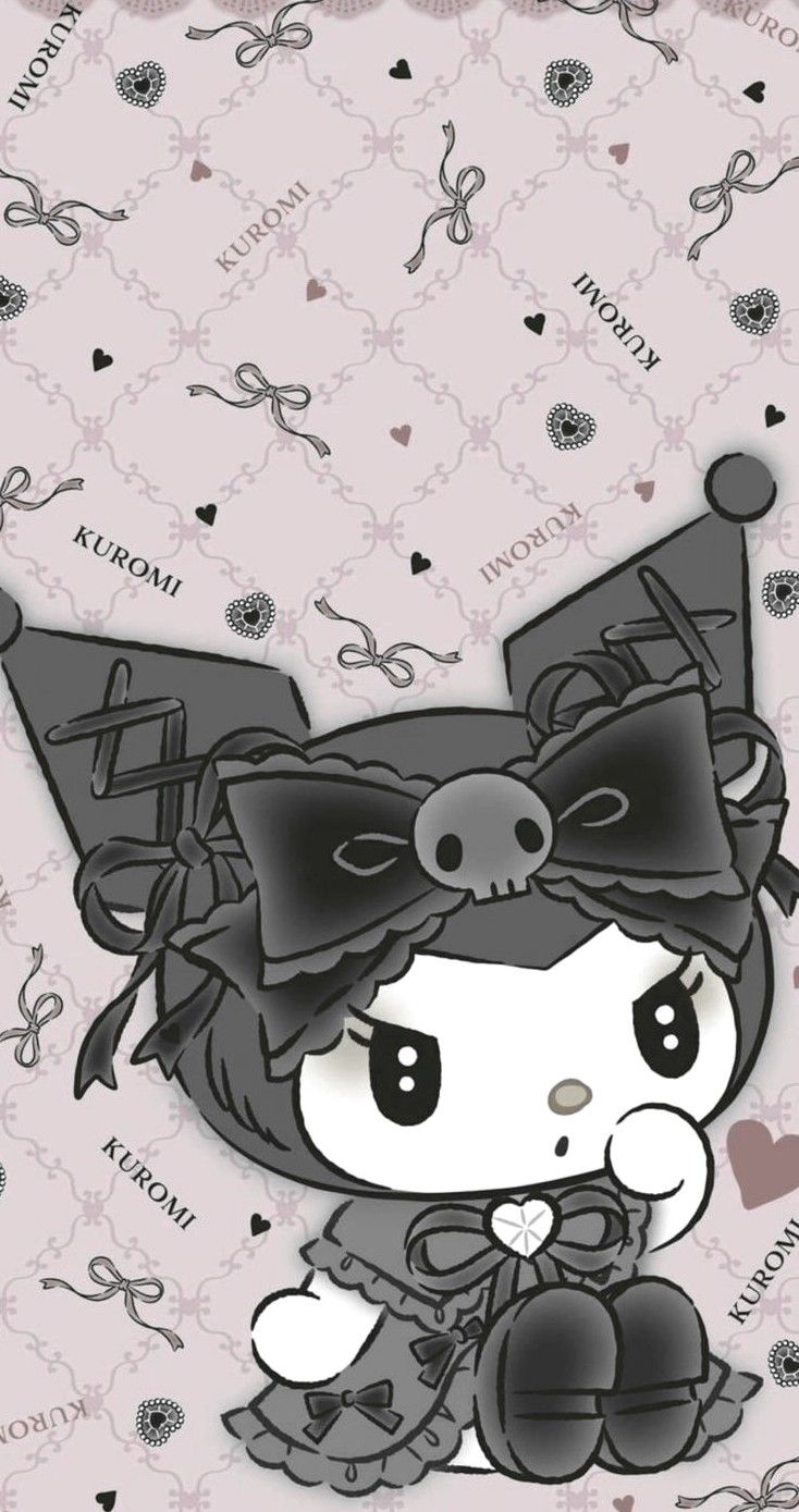 kuromi wallpaper. Hello kitty iphone wallpaper, Hello kitty drawing, Walpaper hello kitty