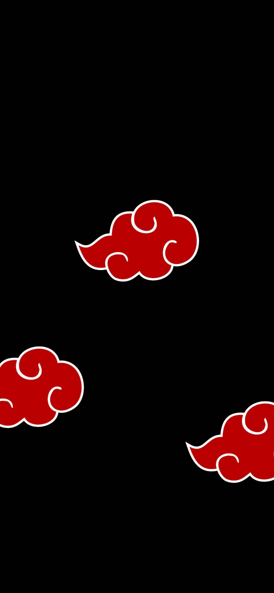 Download Red Akatsuki Cloud iPhone Wallpaper