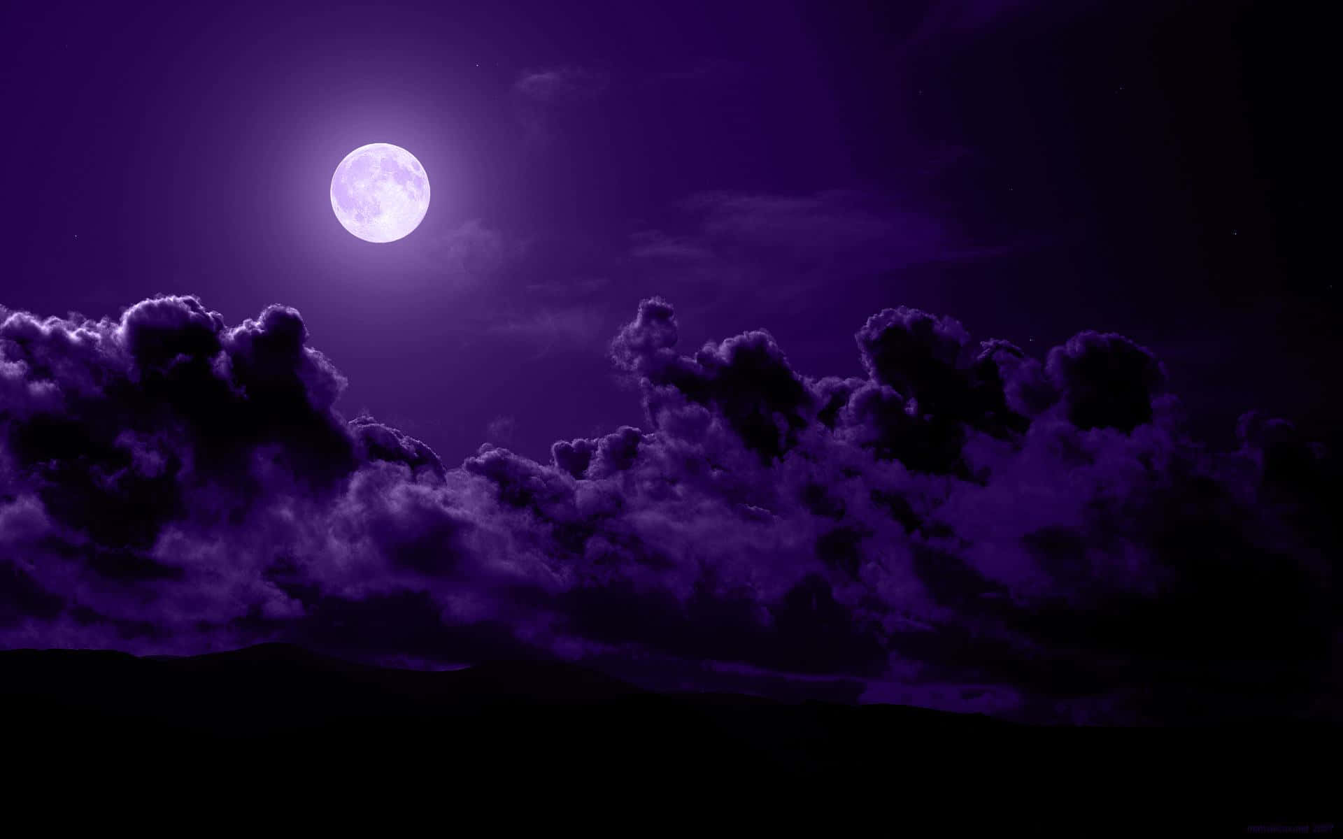 Download Purple Aesthetic Grunge Night Sky Desktop Wallpaper
