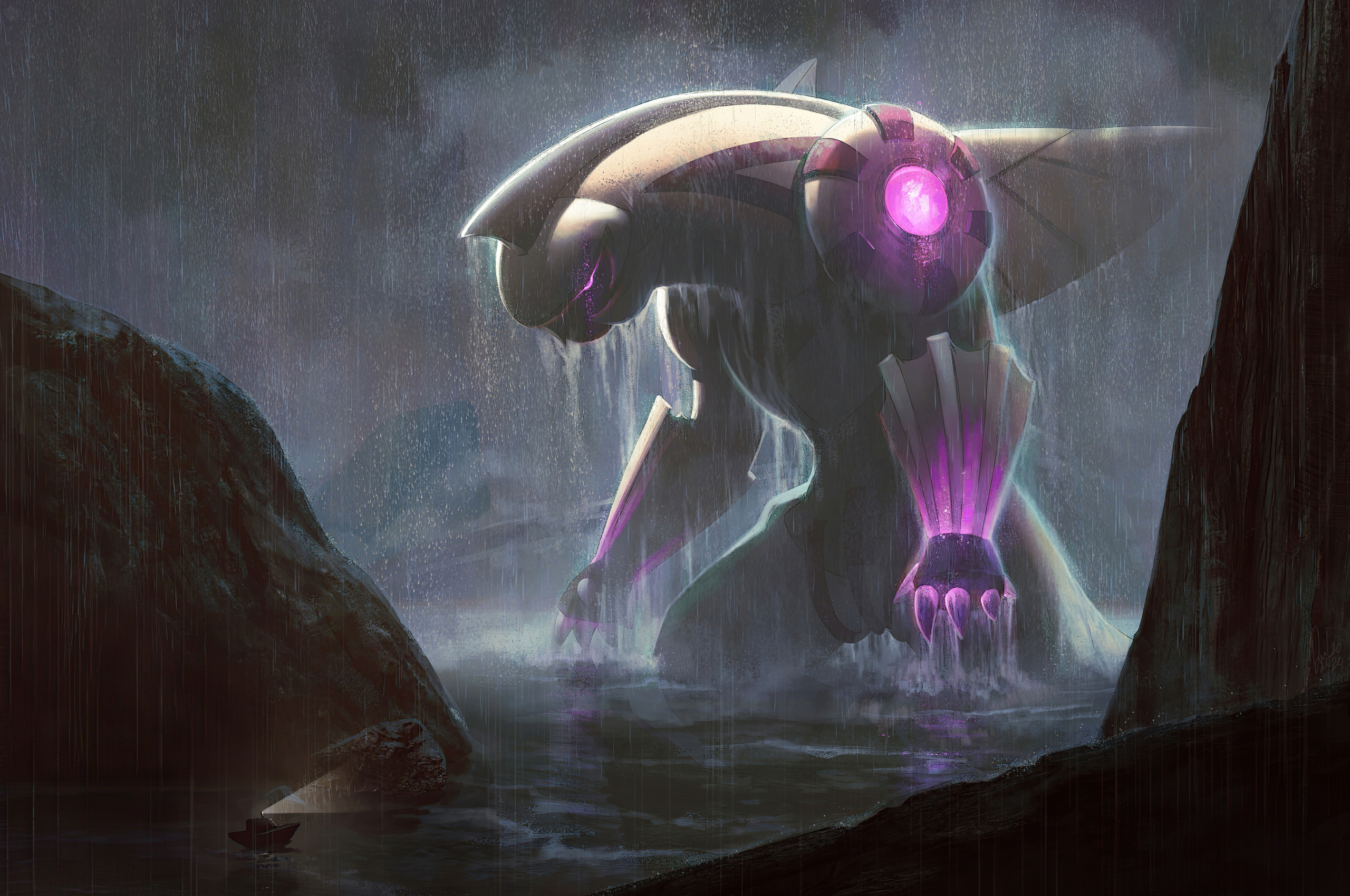 Titan Palkia Kaiju Pokemon Fan Art 4k Chromebook Pixel , HD 4k Wallpaper, Image, Background, Photos and Picture