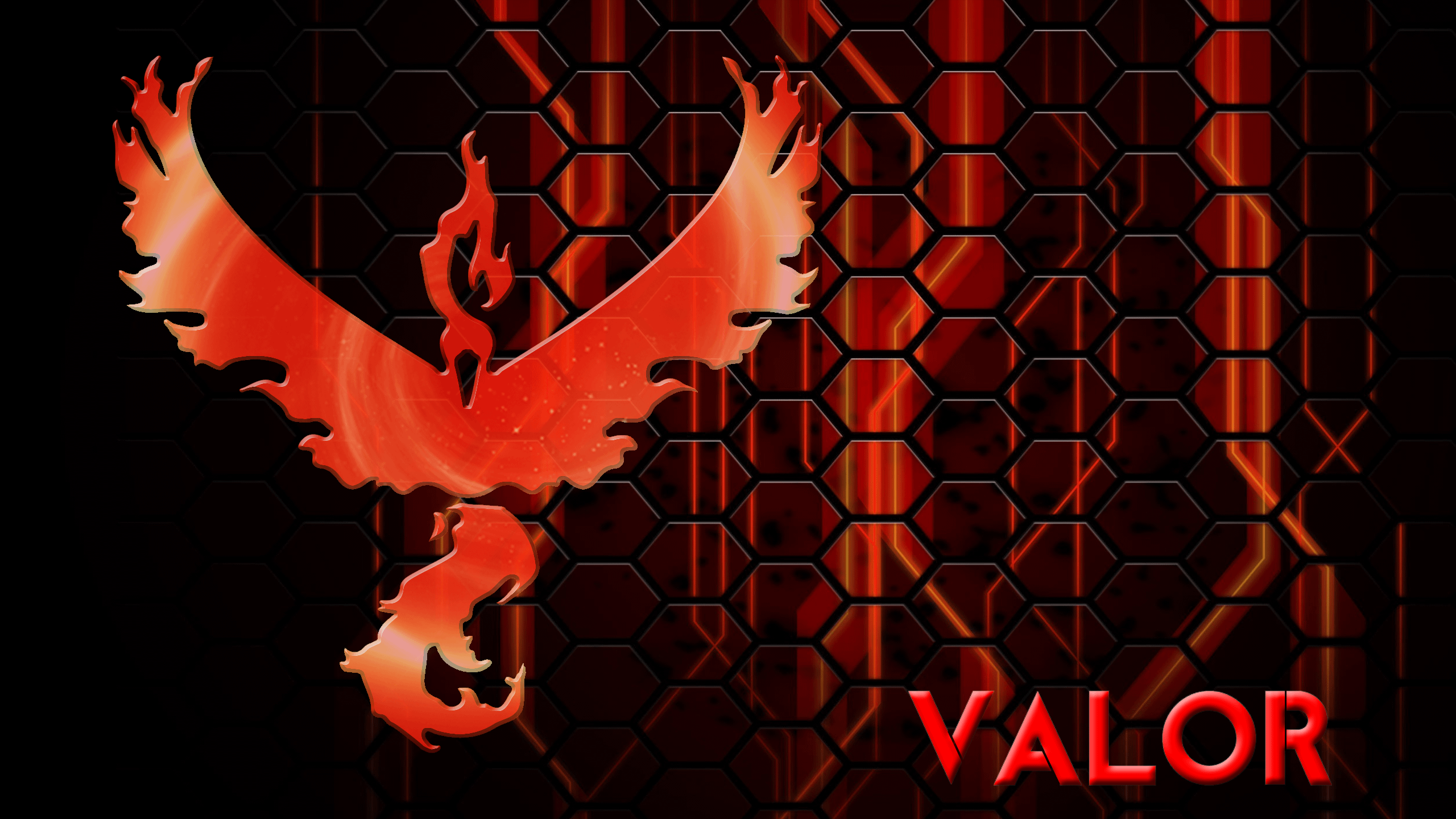 Made my own (terribad) Team Valor wallpaper (in 1440p)