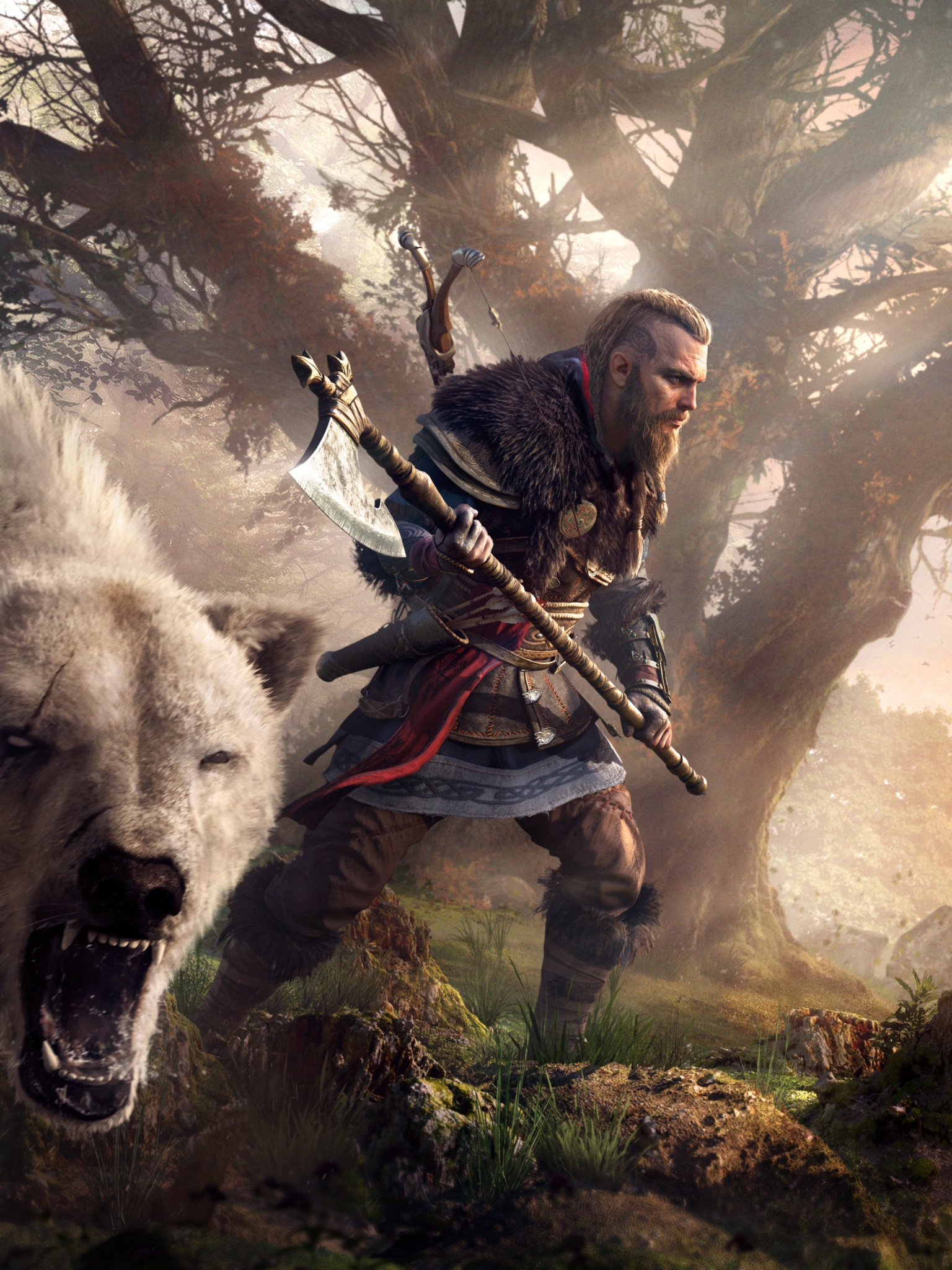 Eivor Wallpaper 4K, Viking raider