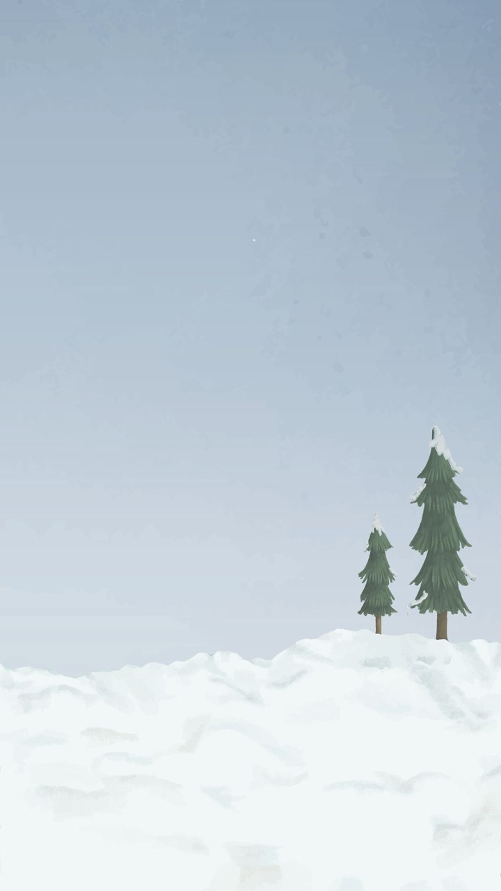 Winter snow aesthetic iPhone wallpaper