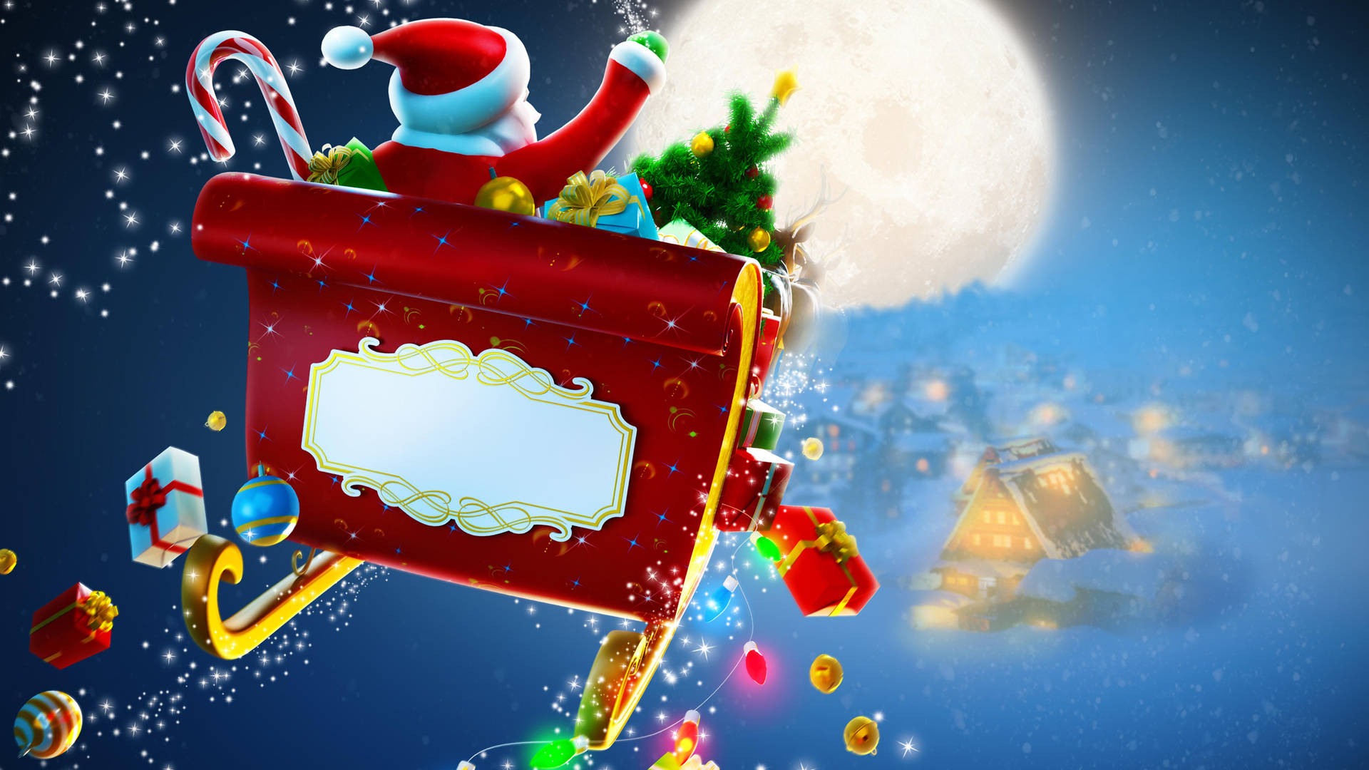 Download Santa Claus Digital Art Wallpaper