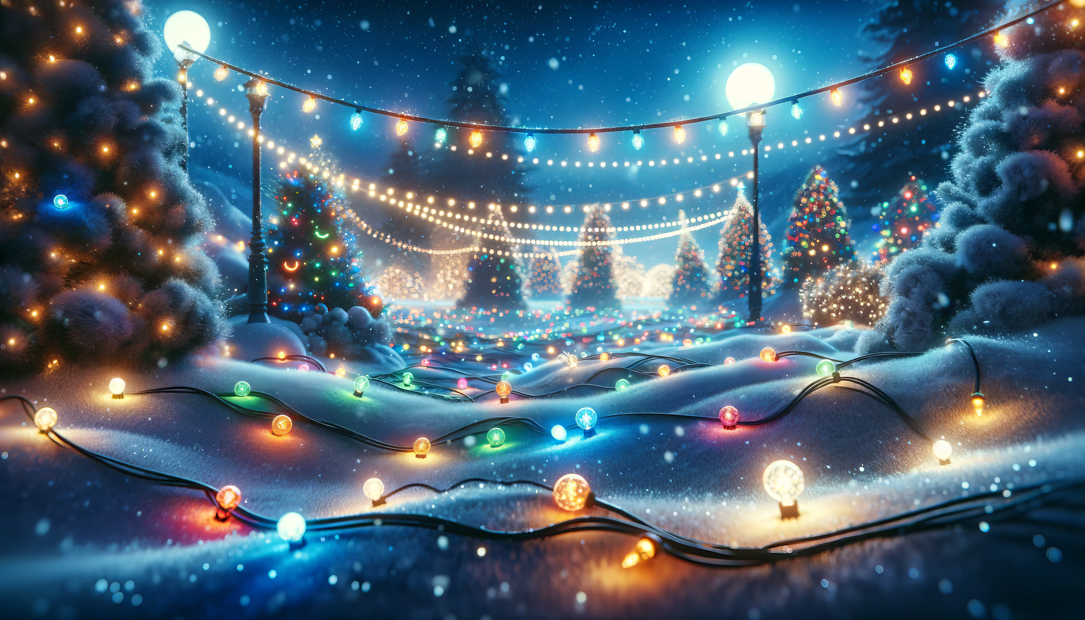 Holiday Lights HD Wallpaper and Background
