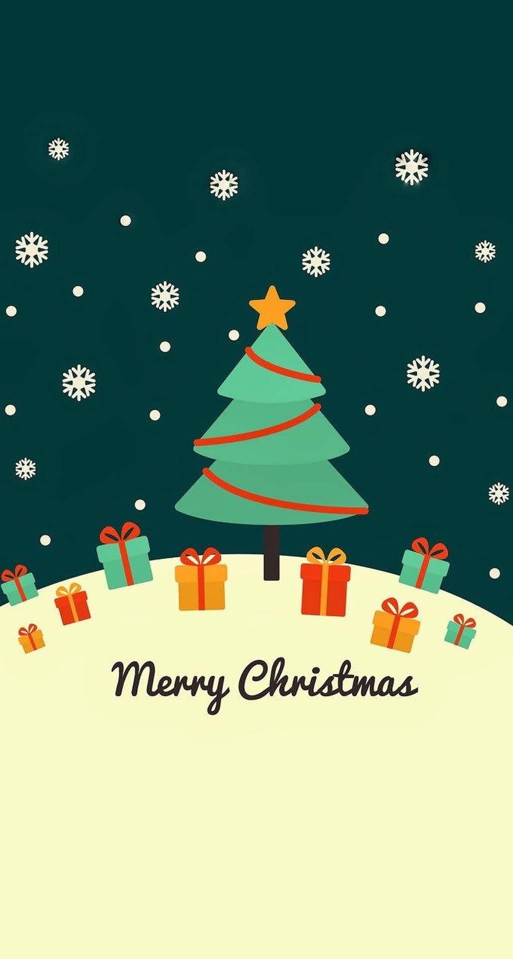 Download Cute Christmas Tree Wallpaper