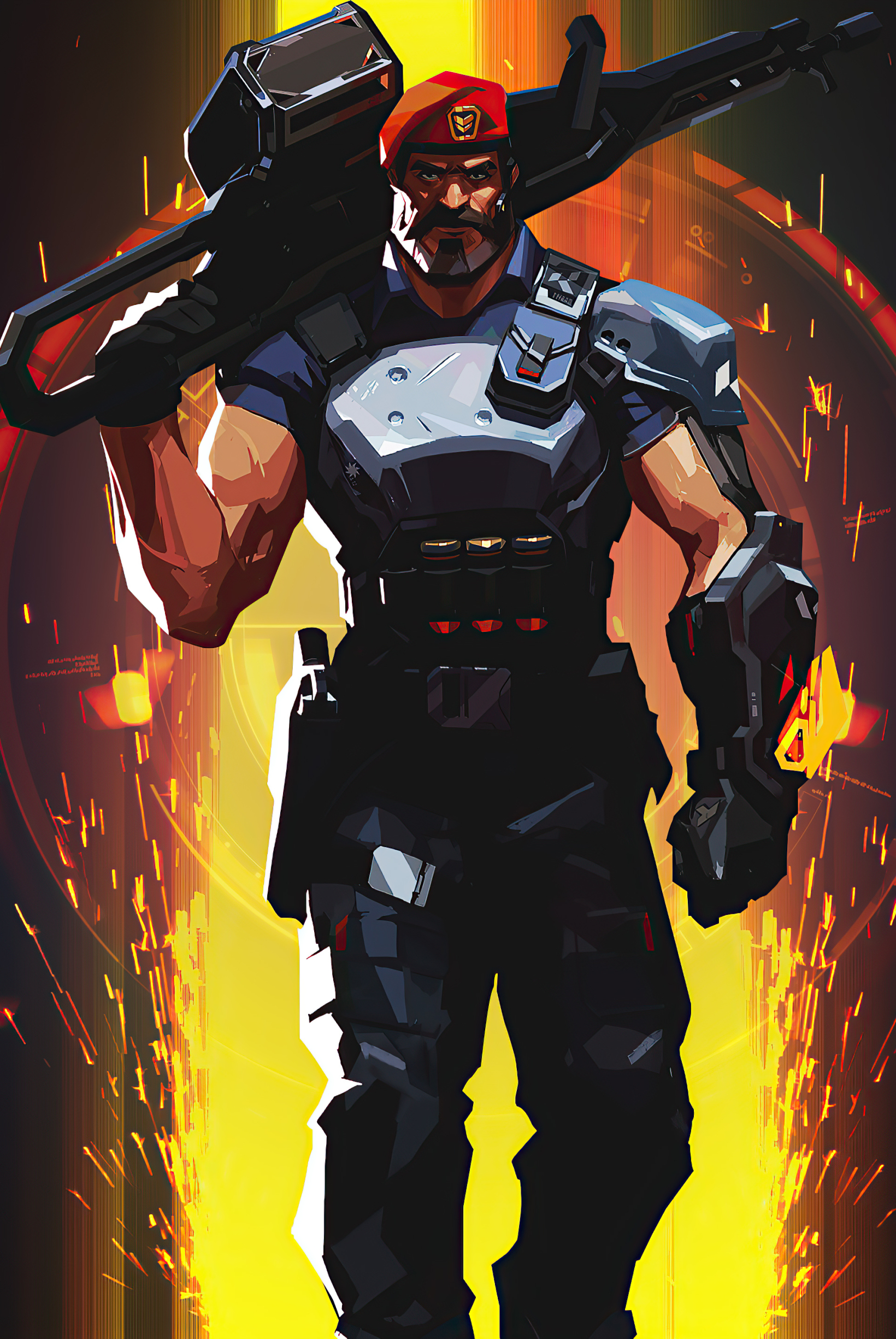 Brimstone (Valorant) iPhone Wallpaper