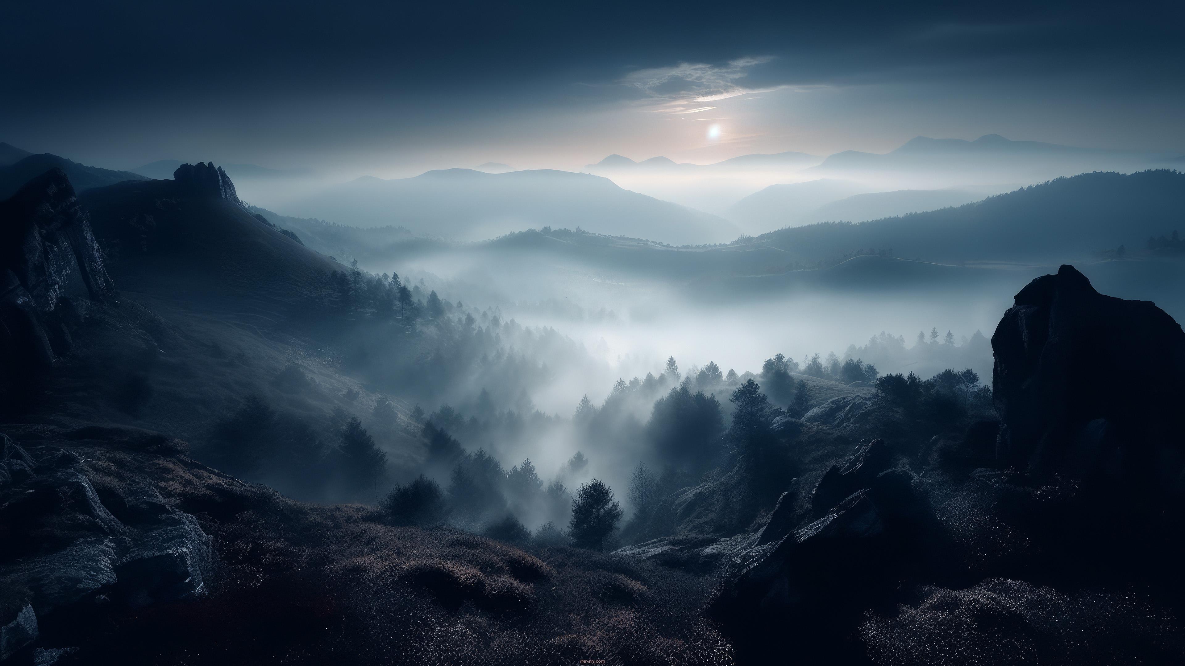 EErie Fog in 4K {3840x2160} by a.i