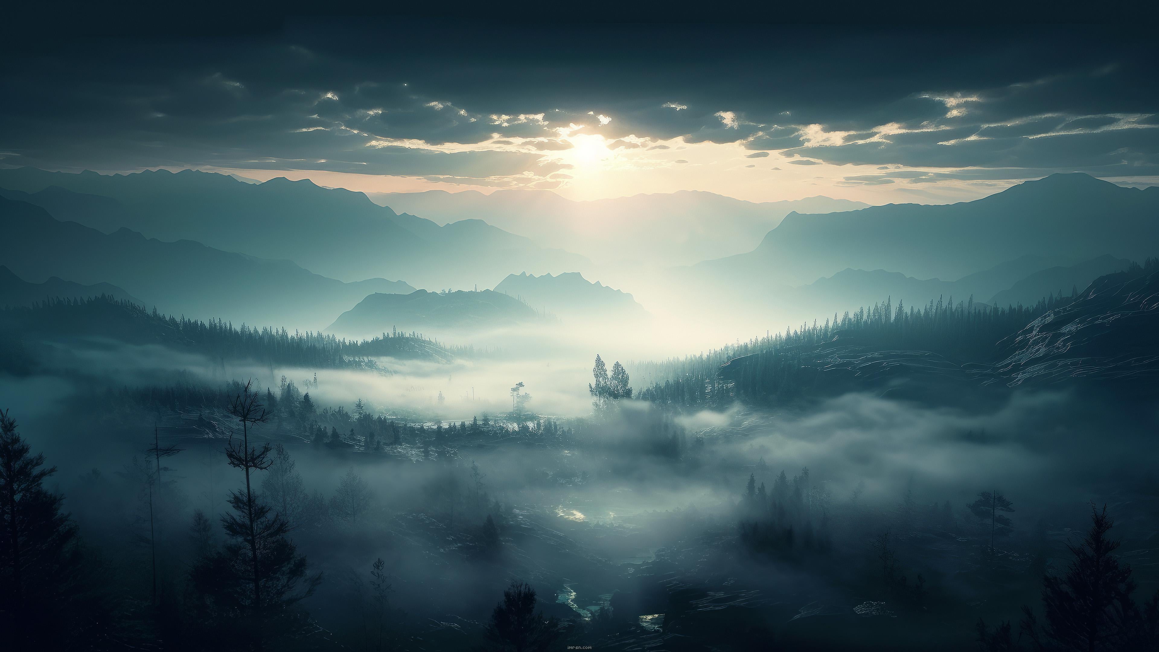 EErie Fog in 4K {3840x2160} by a.i