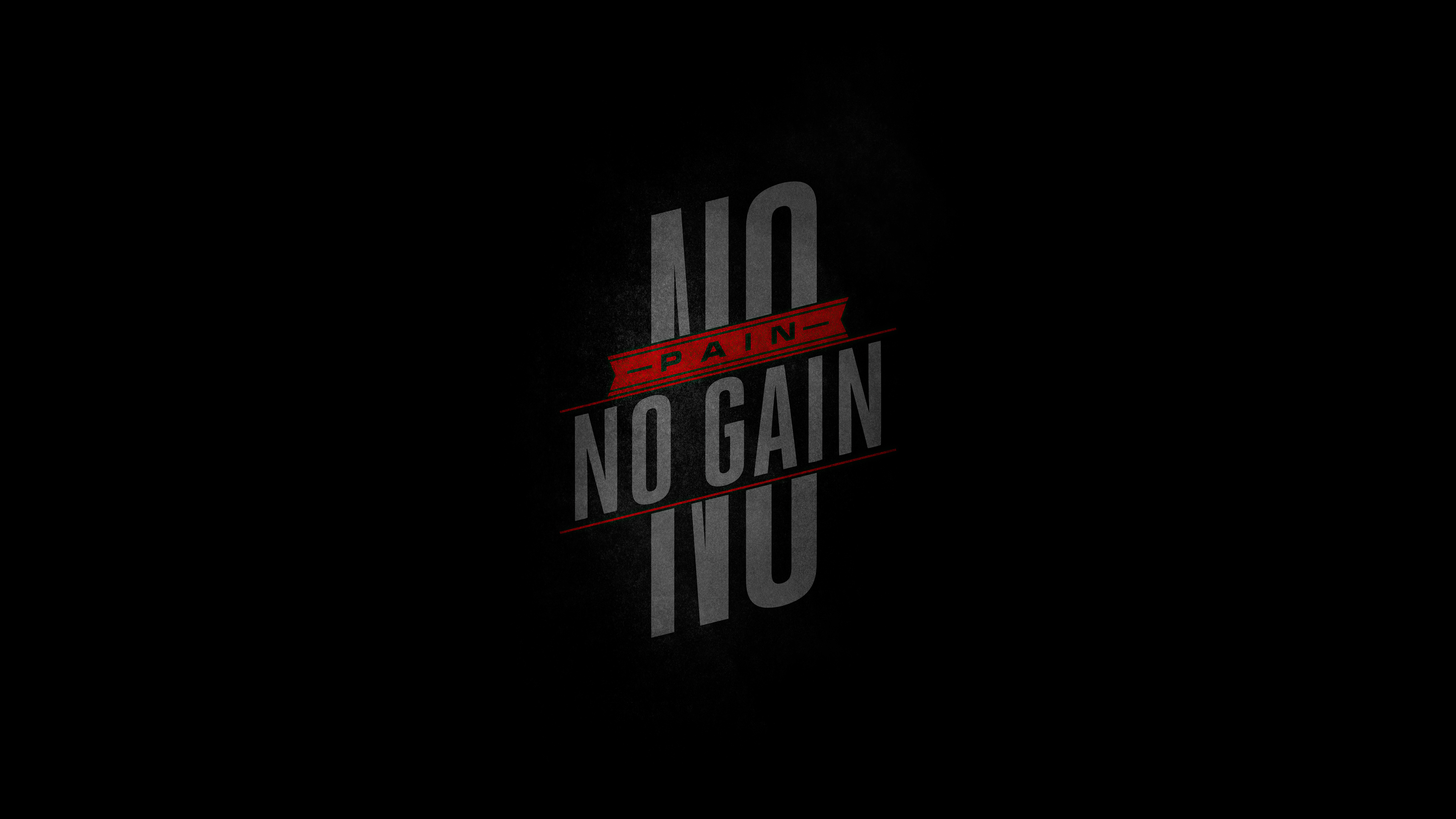 No Pain No Gain Wallpaper, HD Typography