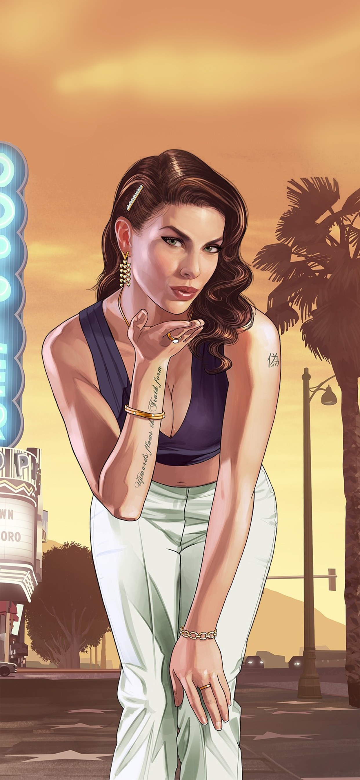 GTA GIRL IPHONE WALLPAPER
