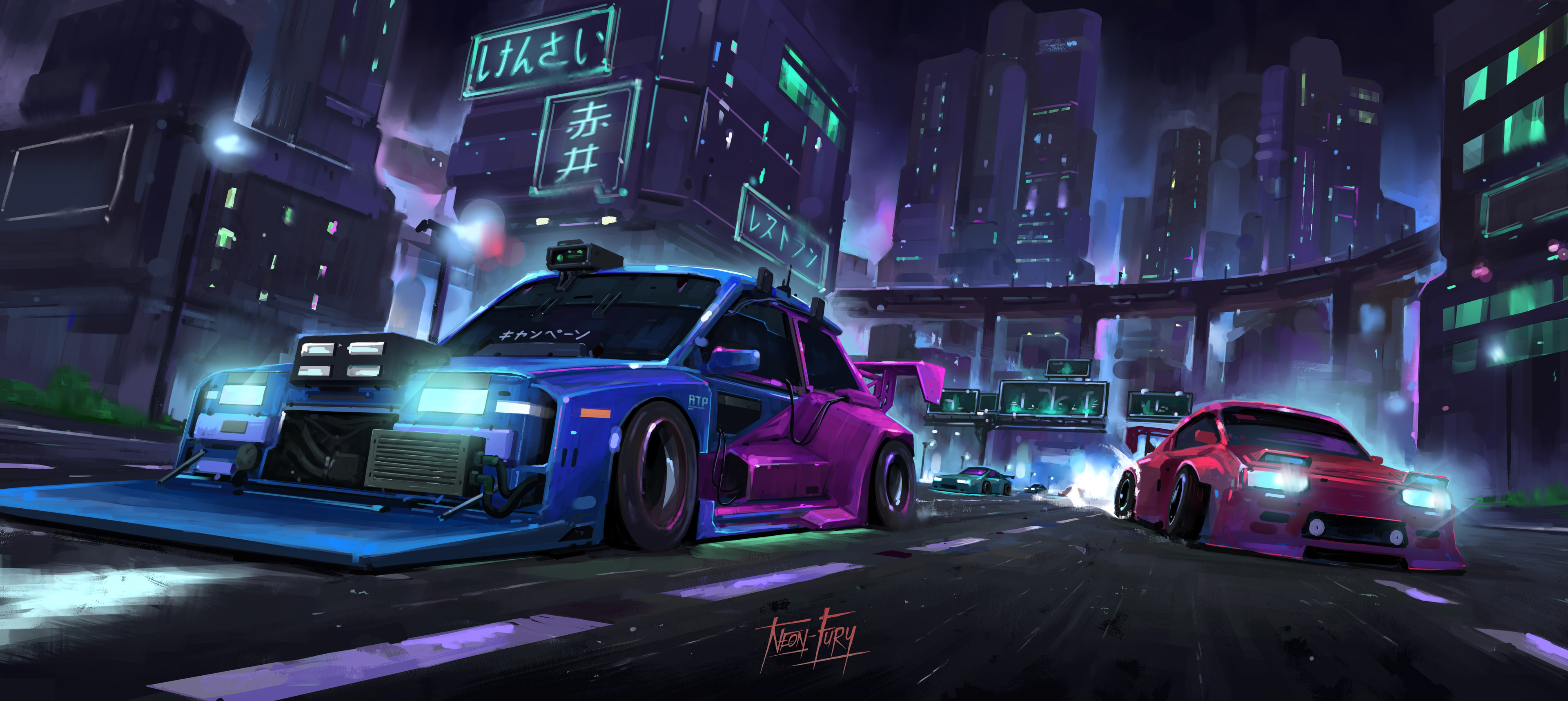 Modified Cars Rolling 4k Wallpaper, HD Artist Wallpaper, 4k Wallpaper Image, Background, Photos and Picture