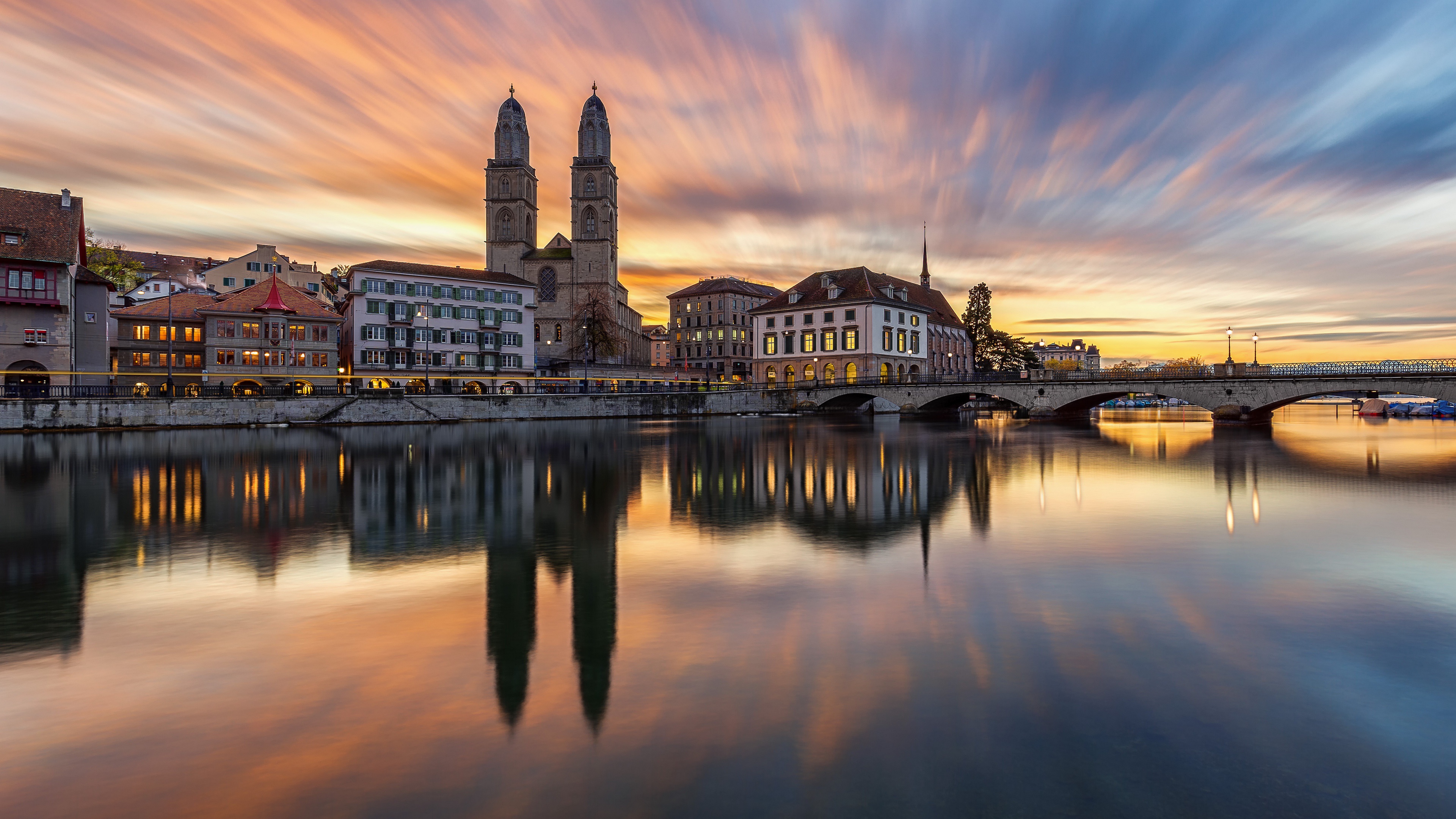 Man Made Zurich 4k Ultra HD Wallpaper