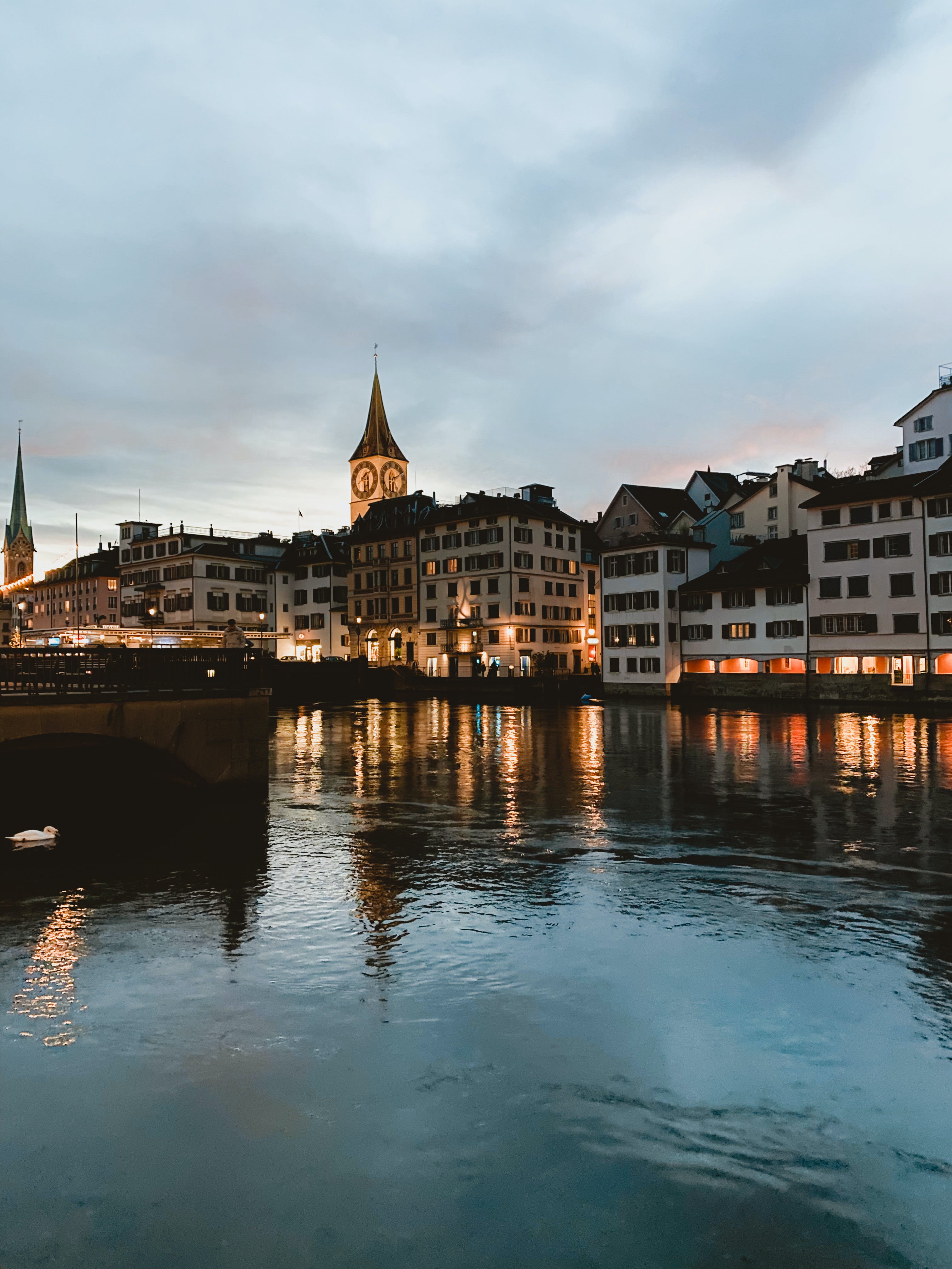 Buildings near Street in Zurich · Free