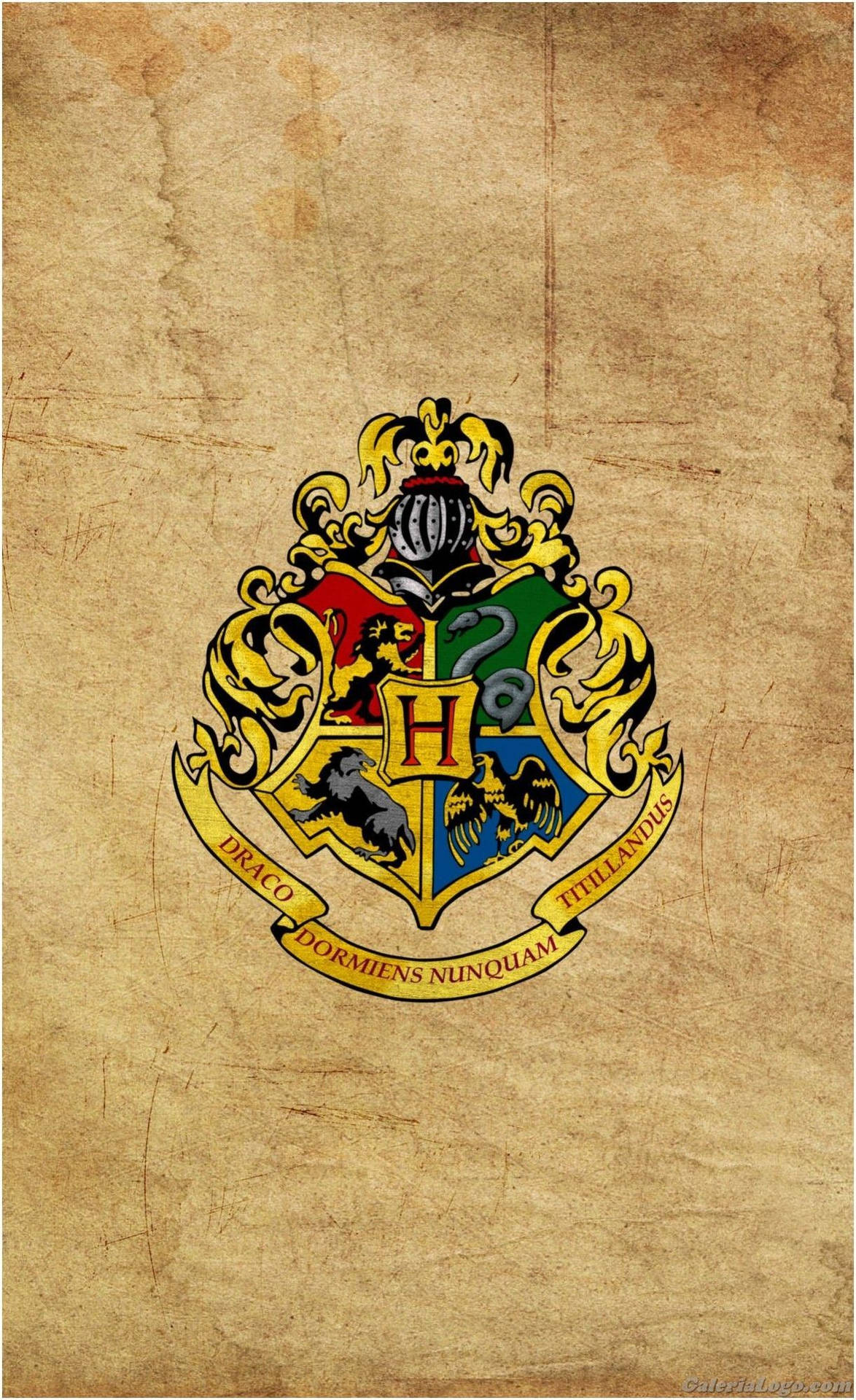 Download School Crest Harry Potter Hogwarts iPhone Wallpaper