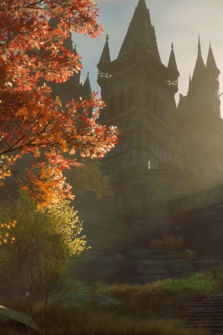 Hogwarts Legacy Calm Autumn Morning ASMR Video. Hogwarts aesthetic, Hogwarts, Fall hogwarts aesthetic