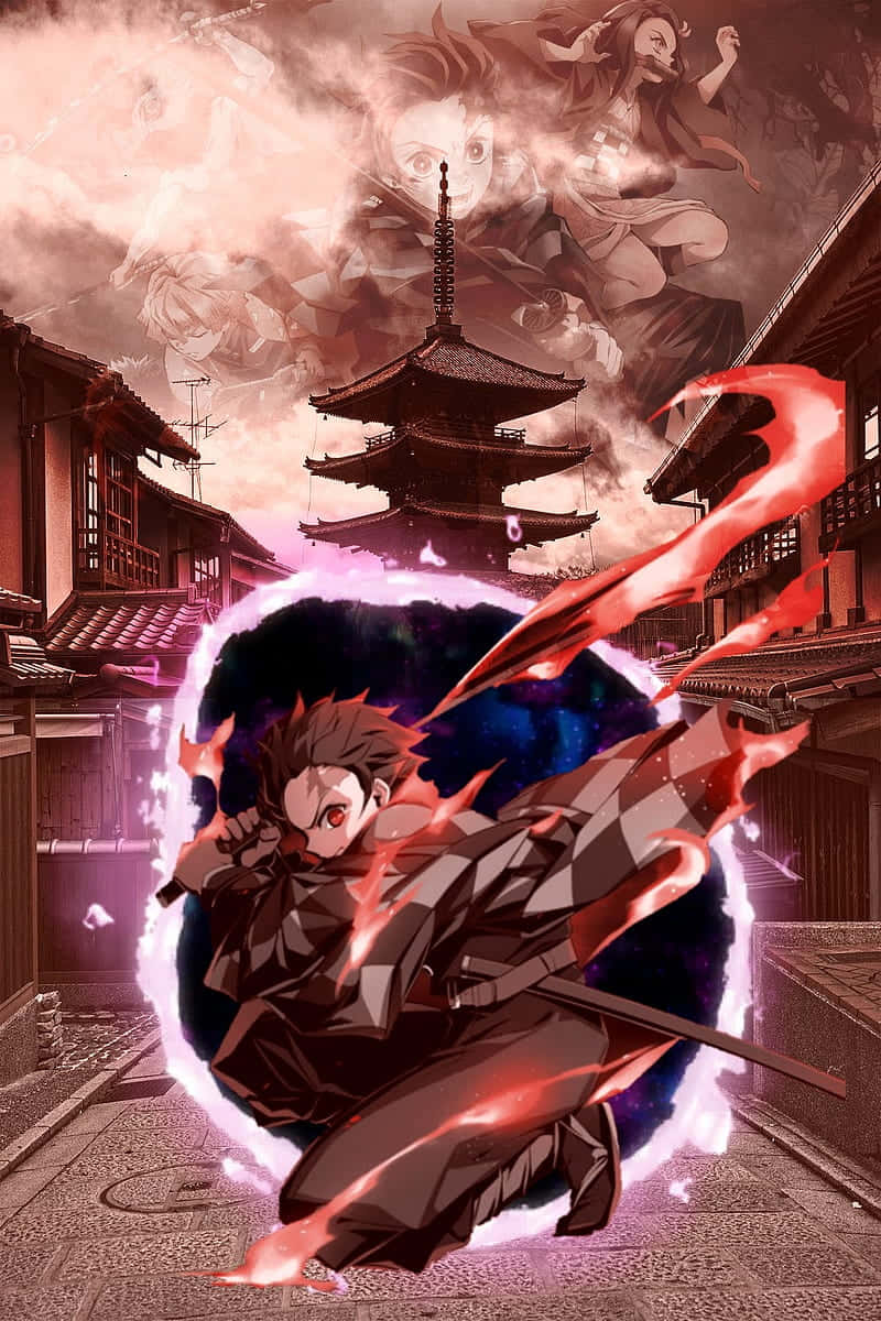 Download Show off your Demon Slayer love with this iPhone 11 background! Wallpaper