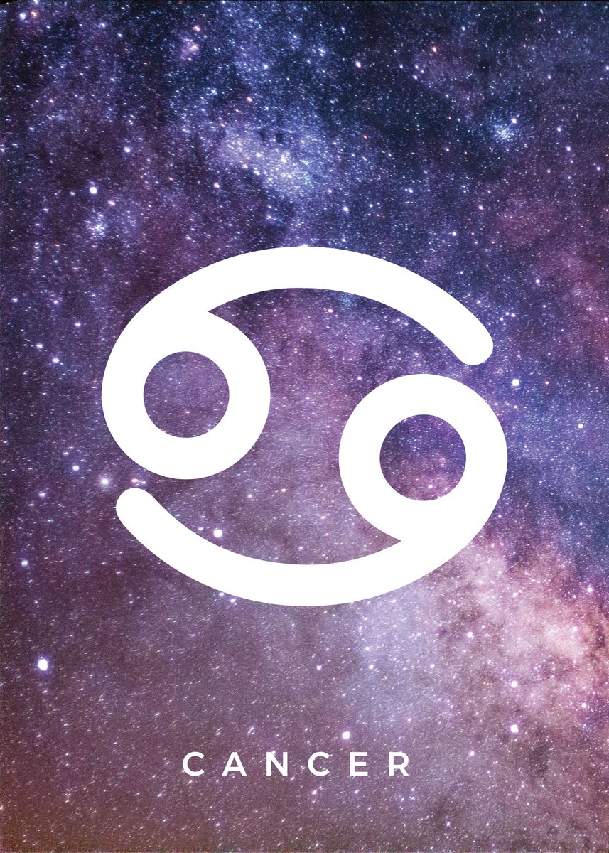 Cancer Zodiac Symbol' Poster, picture, metal print, paint