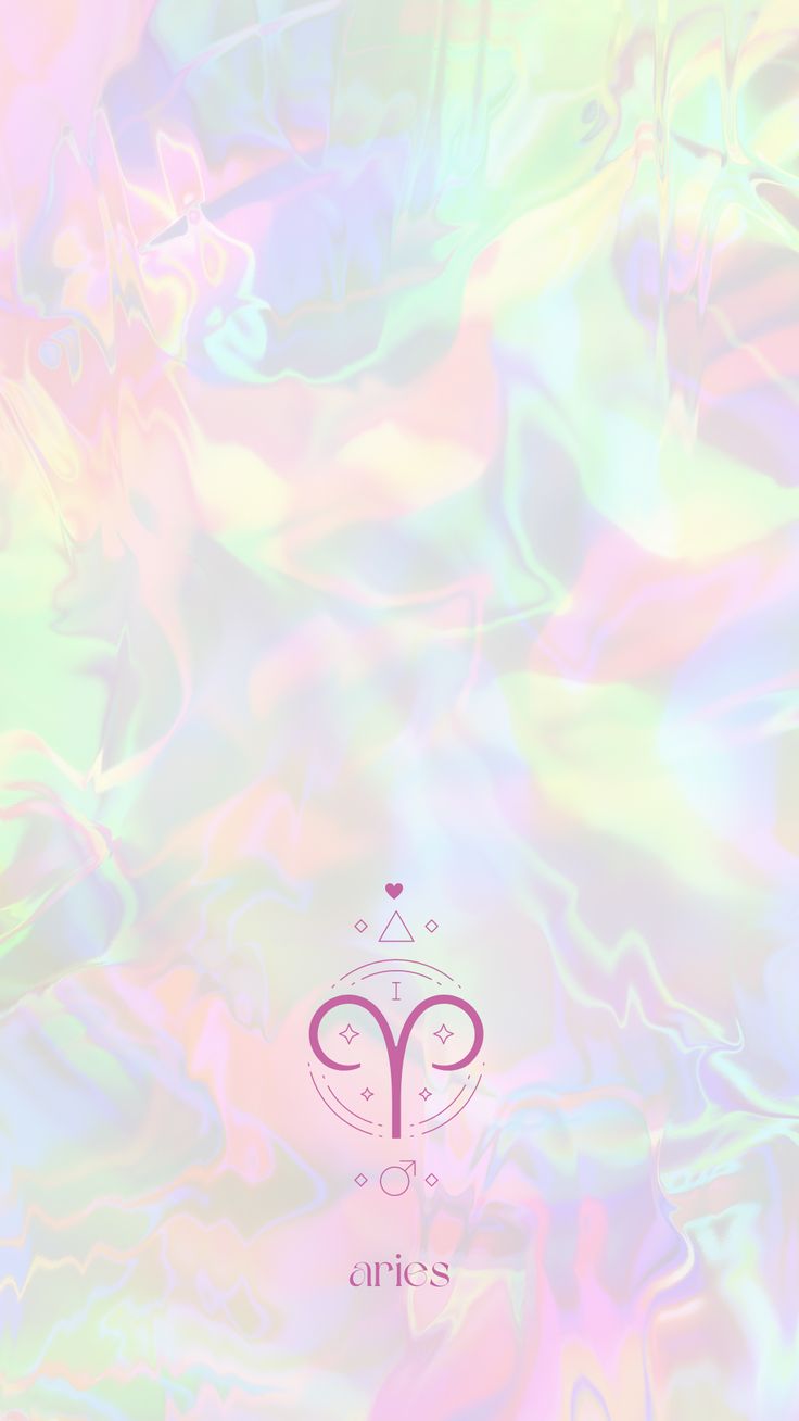 Aries aesthetic astrology pink holographic wallpaper for phone (iphone and android wallpaper). Aries wallpaper, Holographic wallpaper, Aries aesthetic