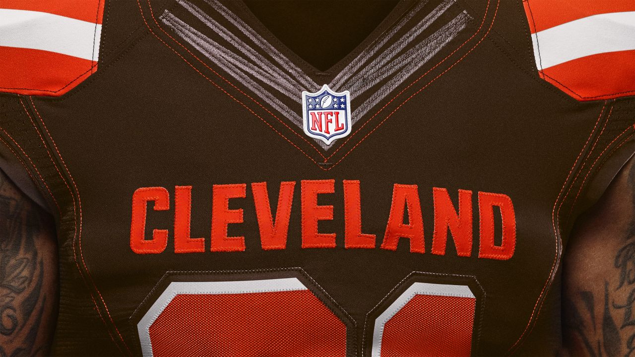 The Cleveland Browns unveil their new uniforms