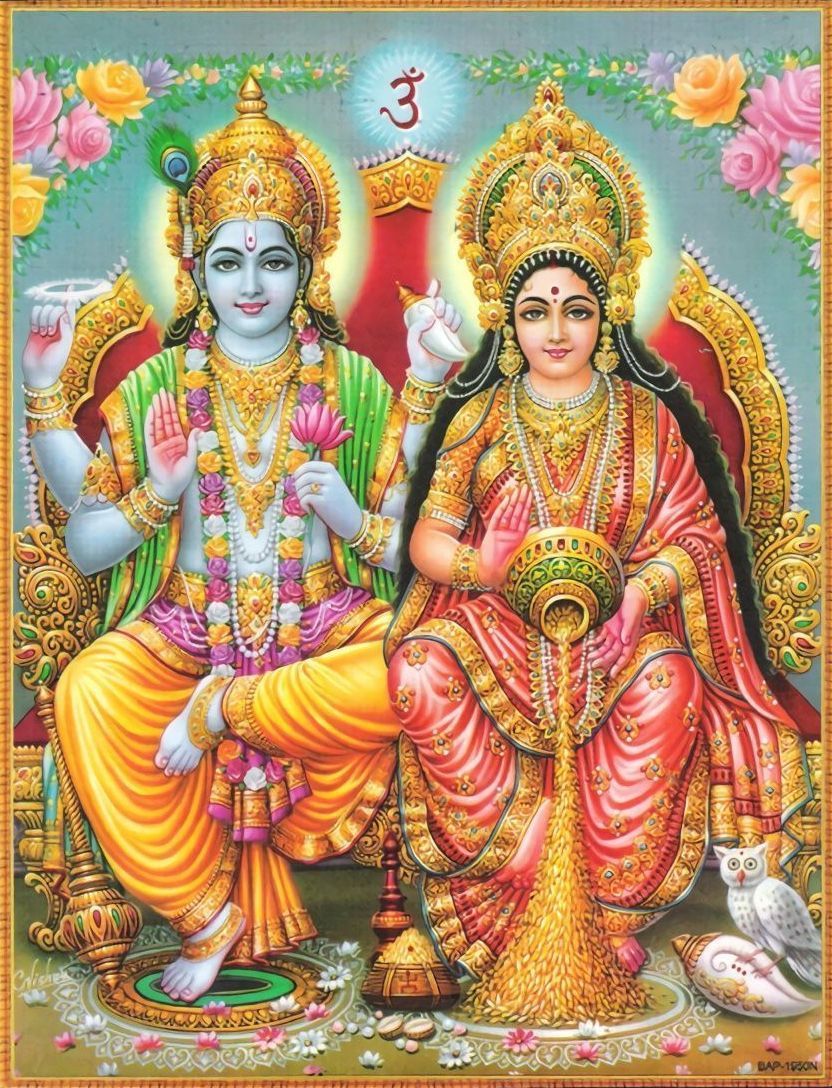 Hindu Cosmos. Lakshmi image, Vishnu, Lord vishnu